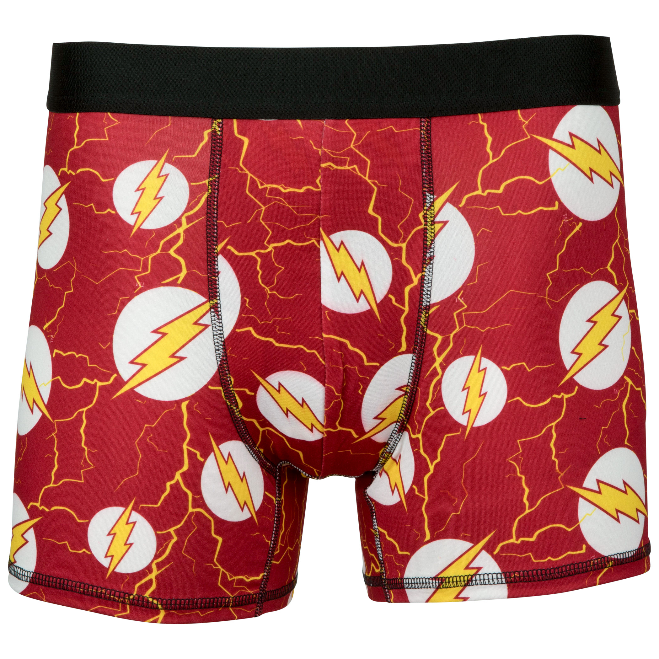 The Flash Logo Electric Men's Underwear Boxer Briefs, Red