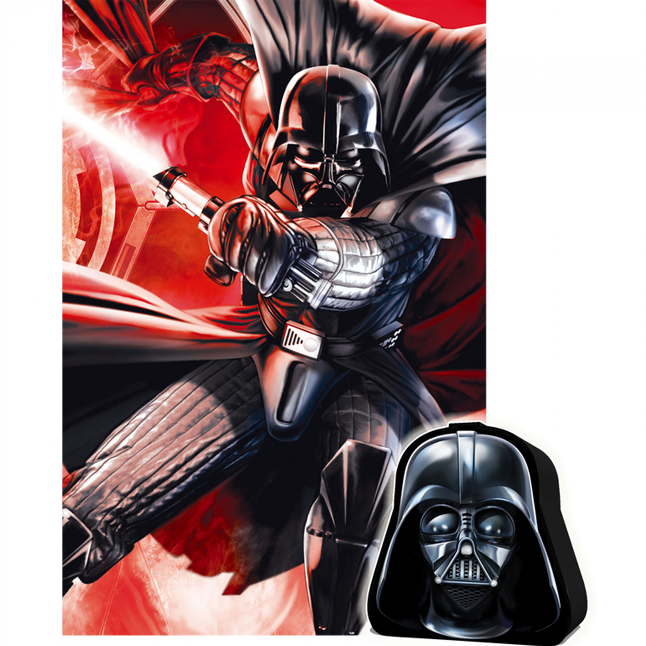 Star Wars Darth Vader Strikes 3D Lenticular 300pc Jigsaw Puzzle in Collectors Tin, Multi-Color