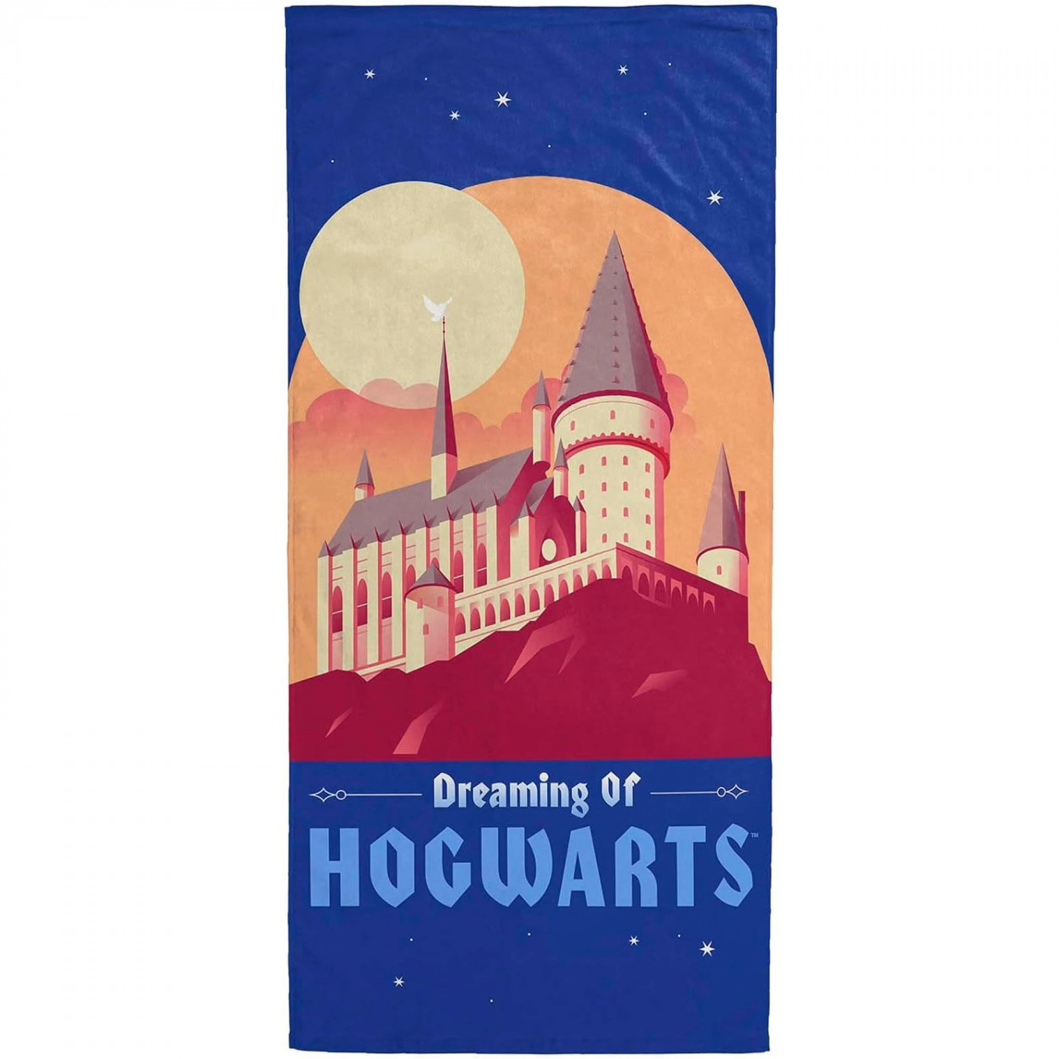 Harry Potter Dreaming of Hogwarts Beach Towel, Multi-Color