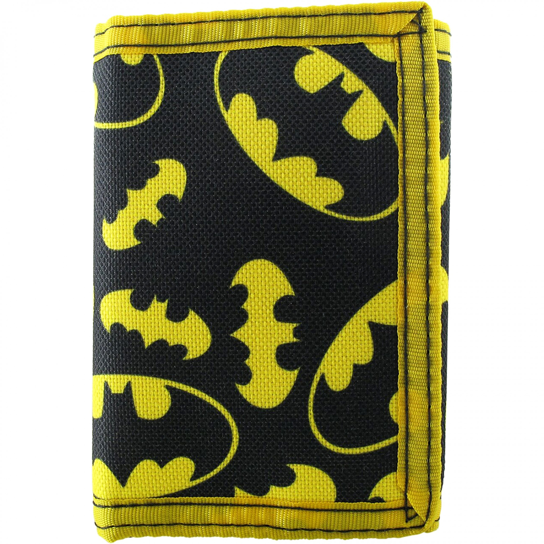 DC Comics Batman AOP Velcro Trifold Wallet, Multi-Color