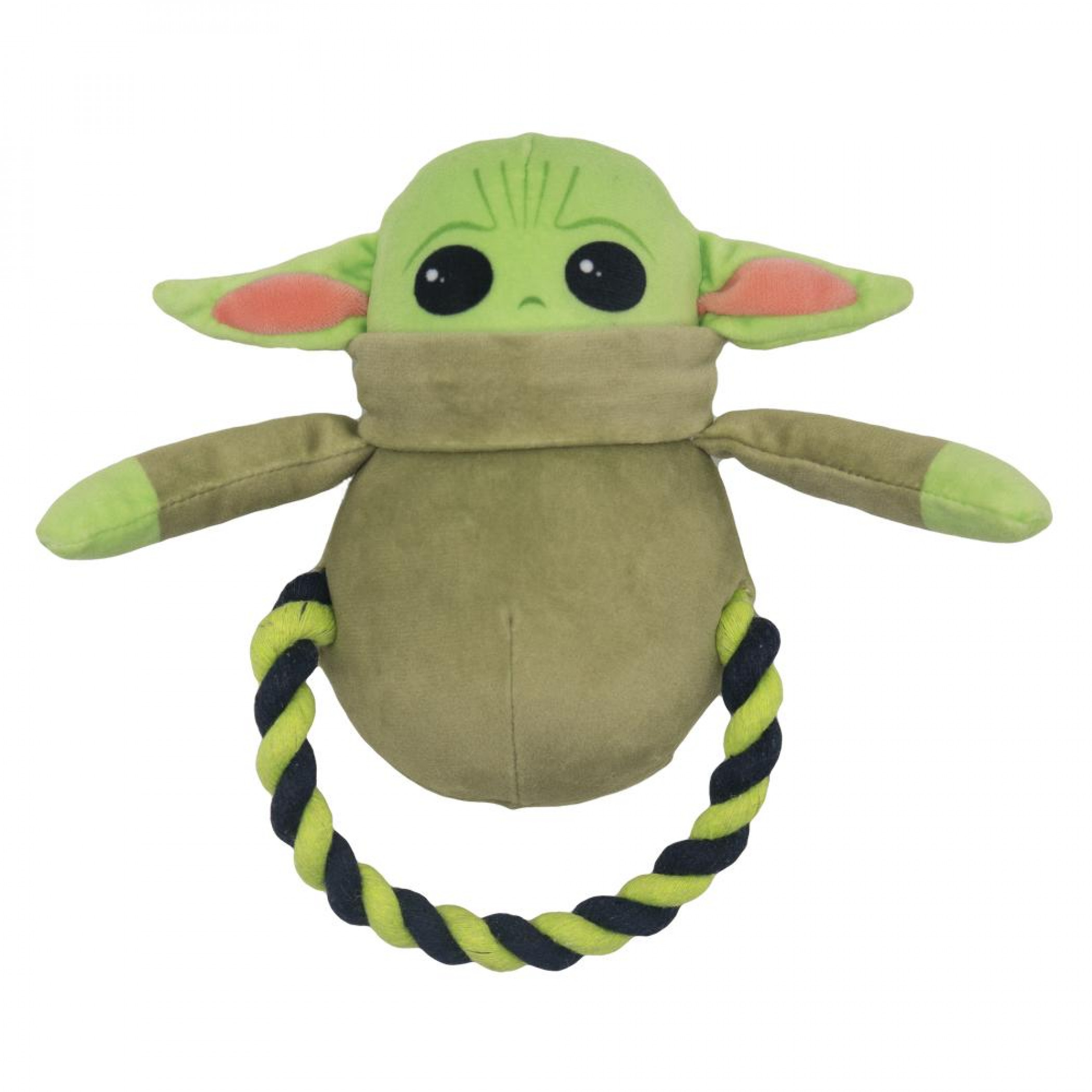 Star Wars The Child Grogu Shaped Plush and Rope Dog Toy, Multi-Color