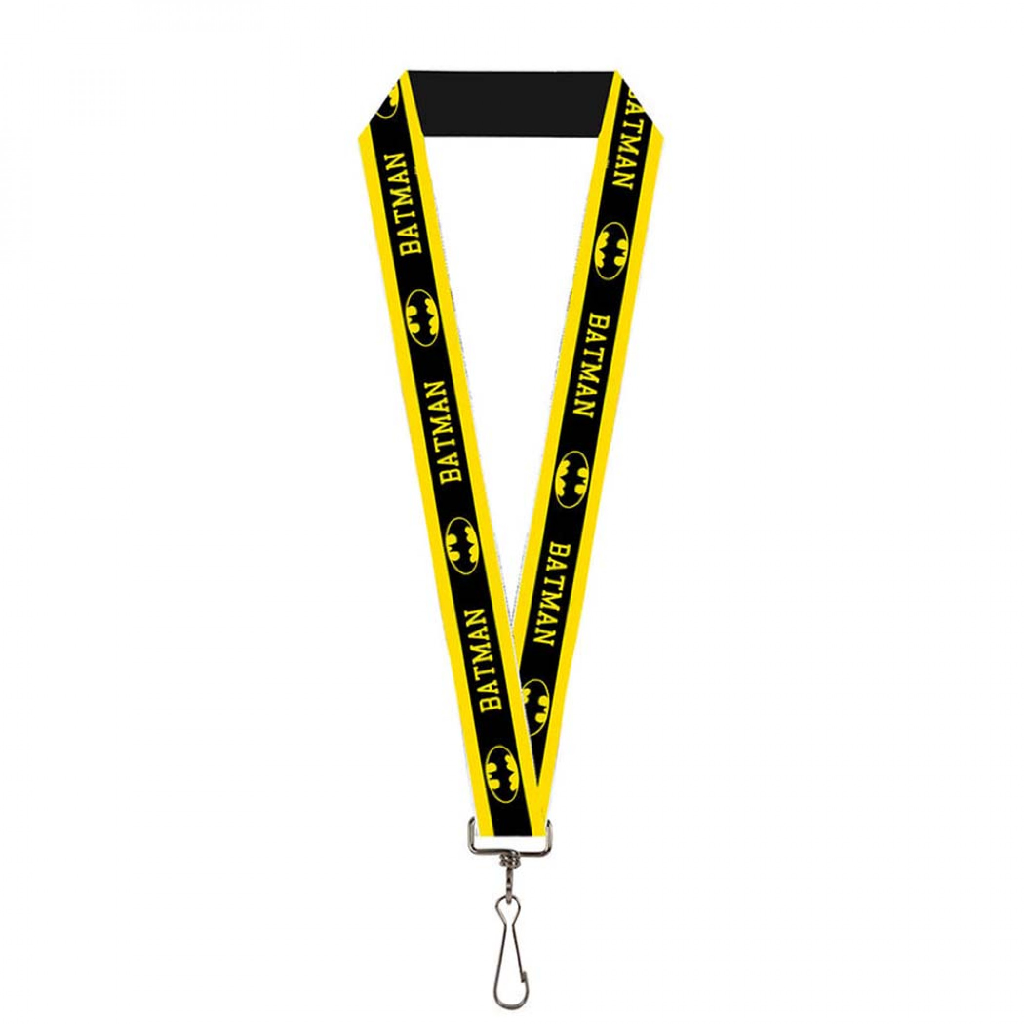 DC Comics Batman Logo Stripe 1' Lanyard, Yellow
