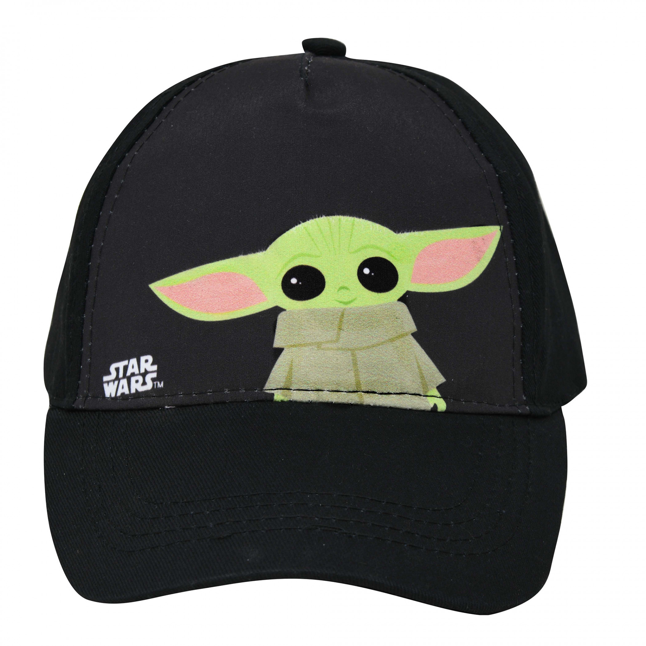 Star Wars The Mandalorian Grogu Kid's Baseball Hat, Black