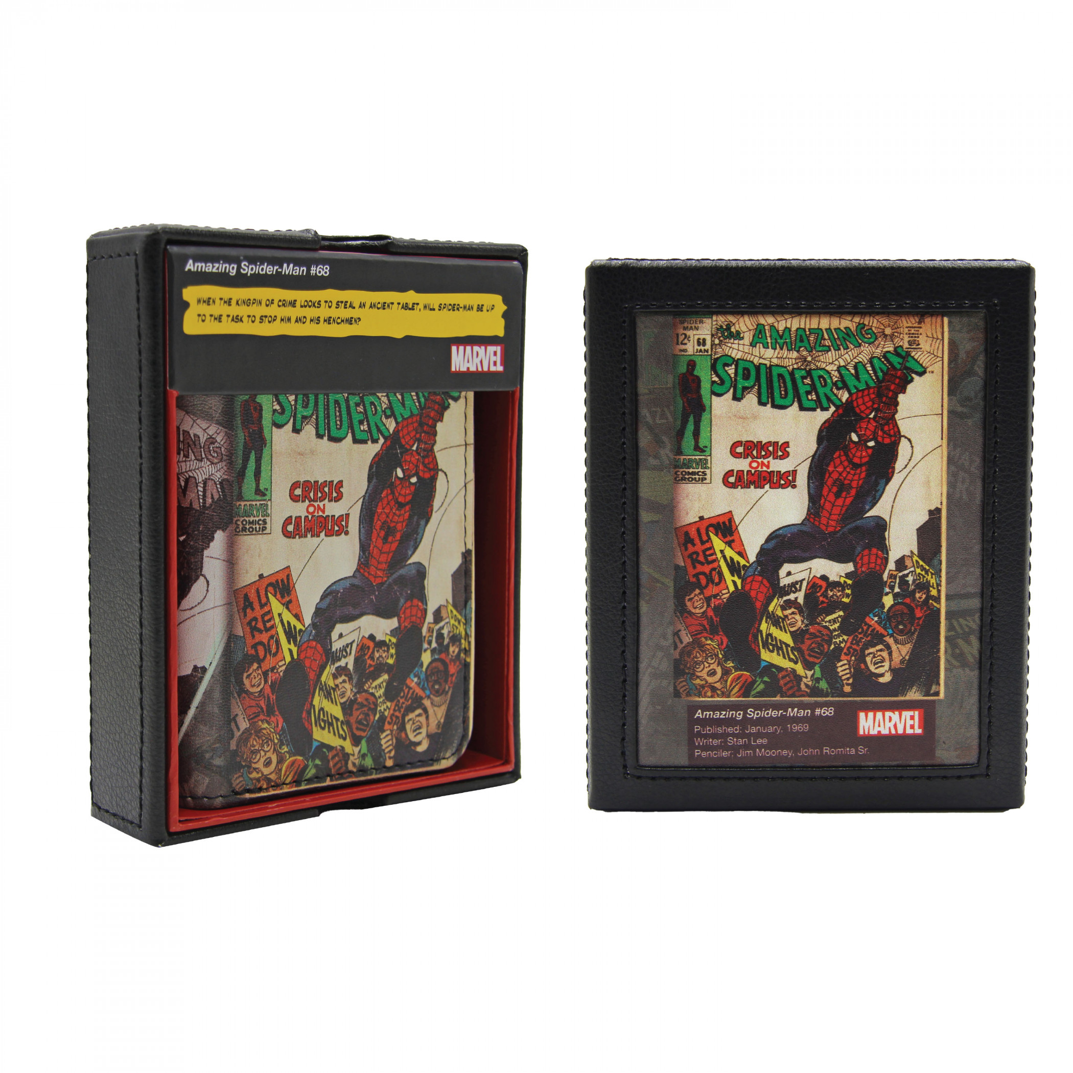 Spider-Man 1969 #68 Vallet Tri-Fold Wallet, Multi-Color