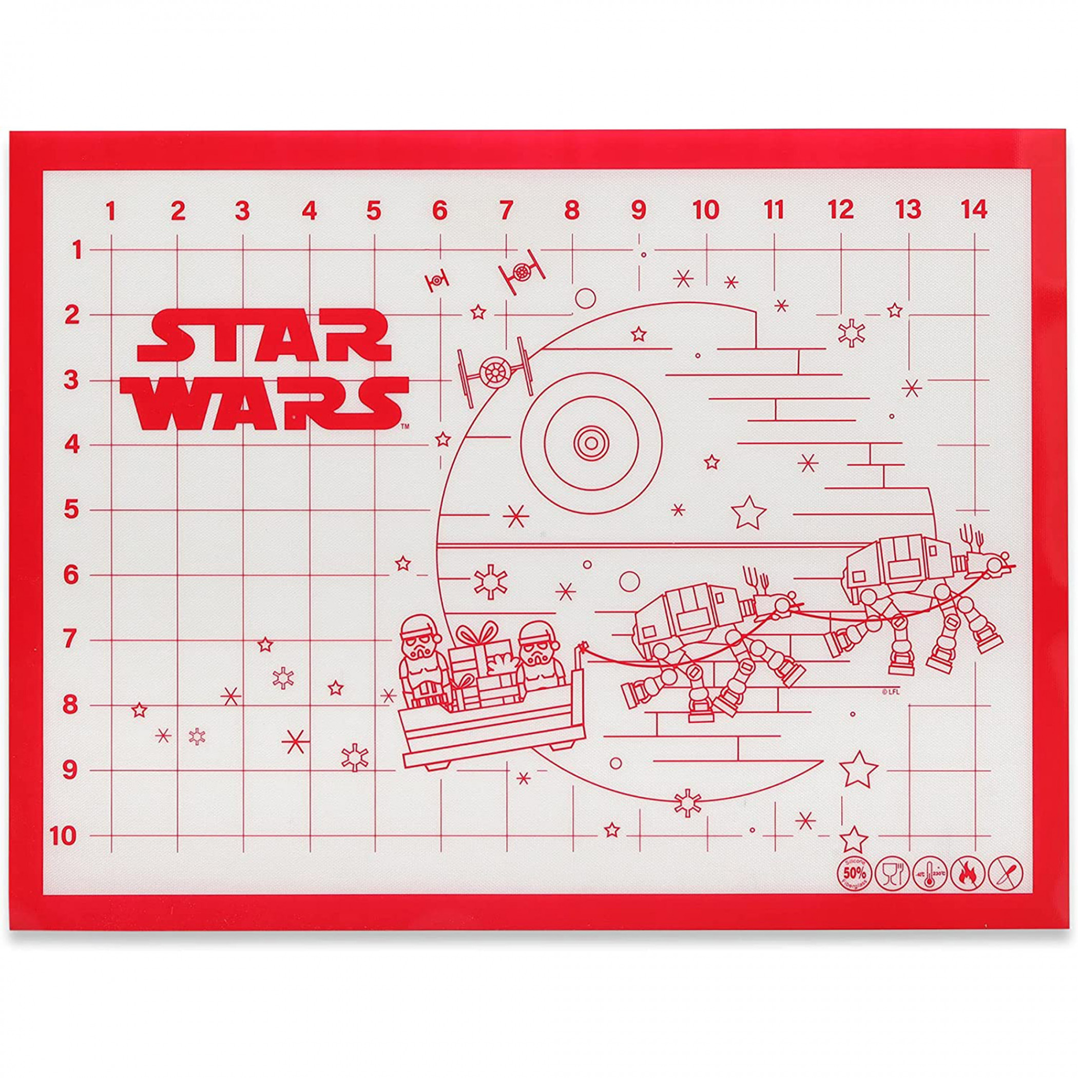 Star Wars Death Star Silicone Baking Mat, White