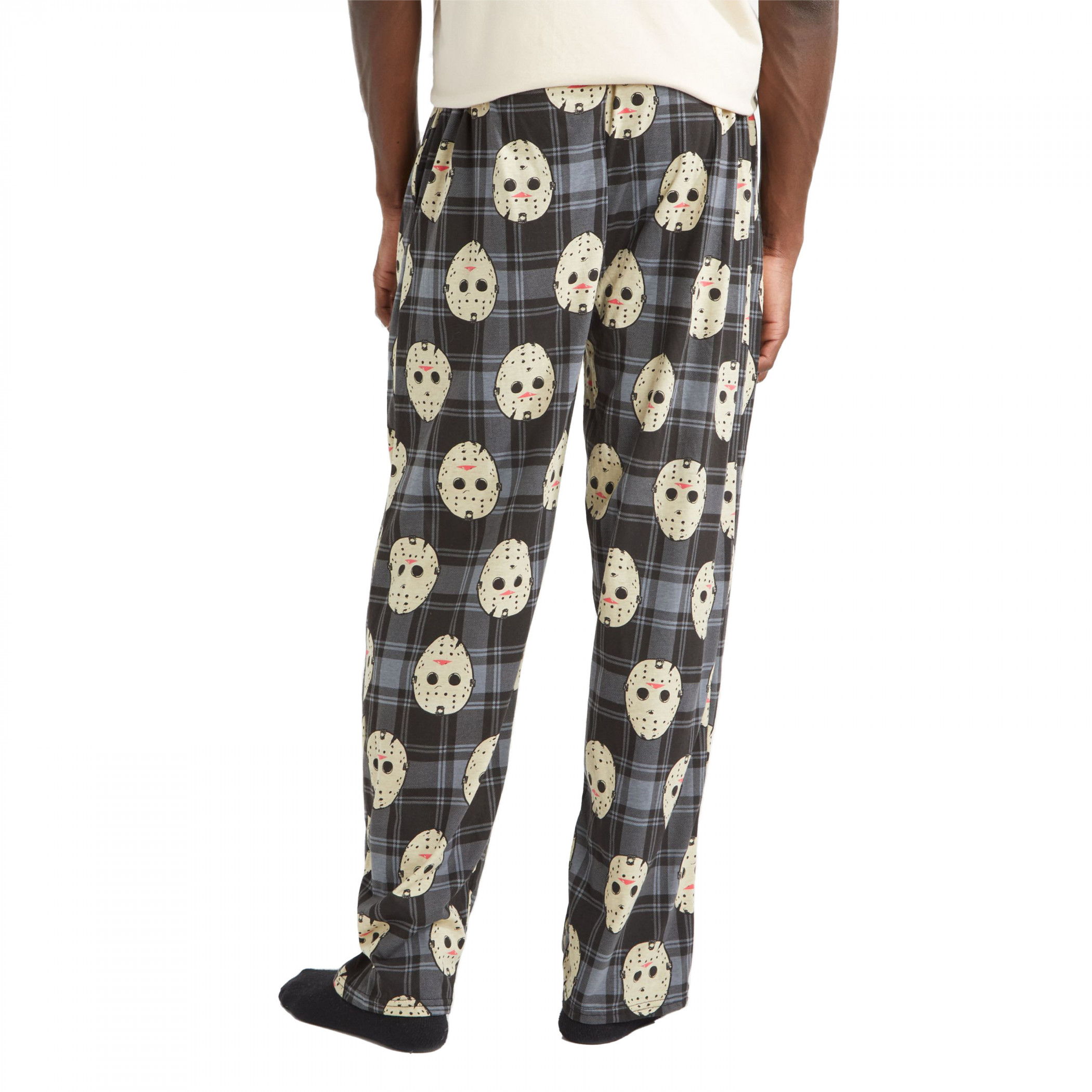 Friday the 13th Jason Voorhees Mask All Over Print Sleep Pants Black