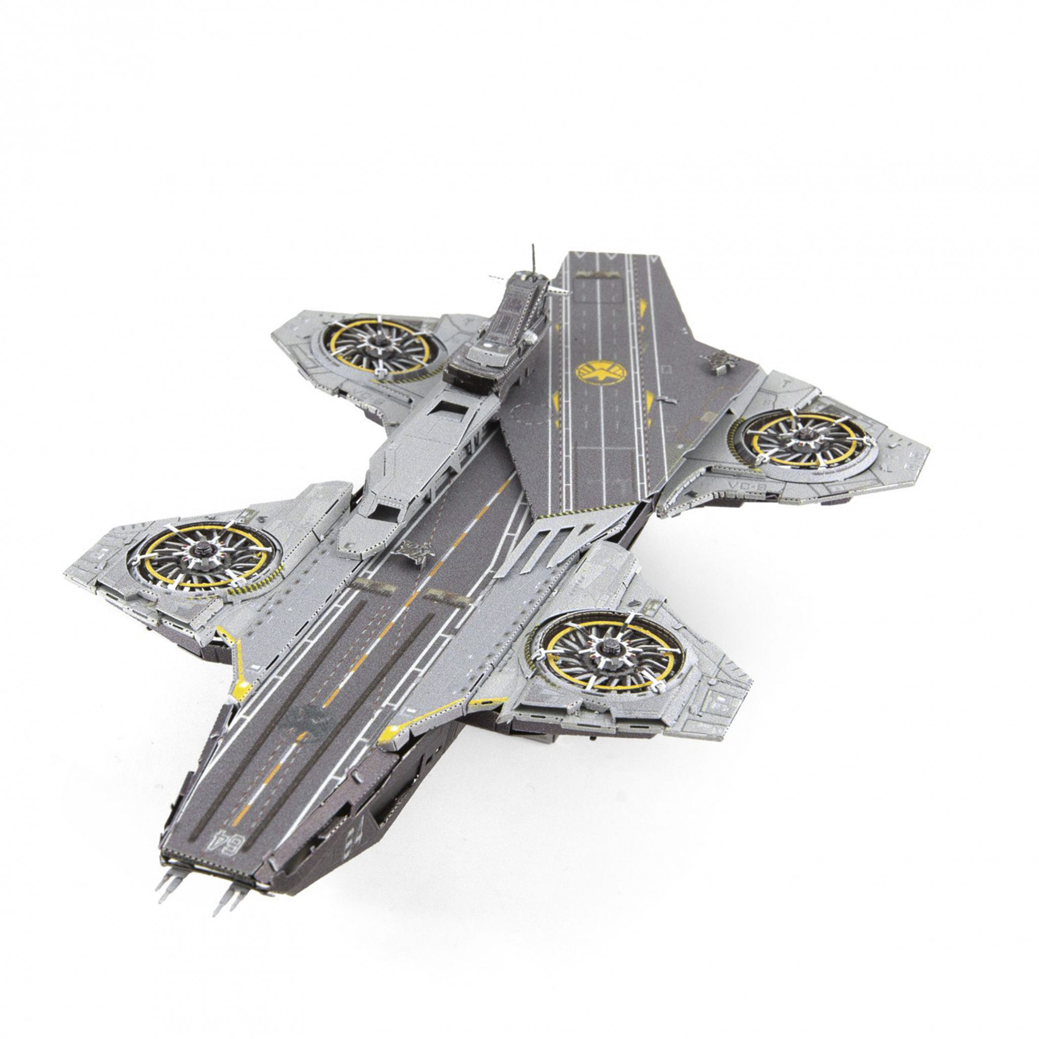The Avengers Helicarrier Premium Metal Earth Model Kit, Silver