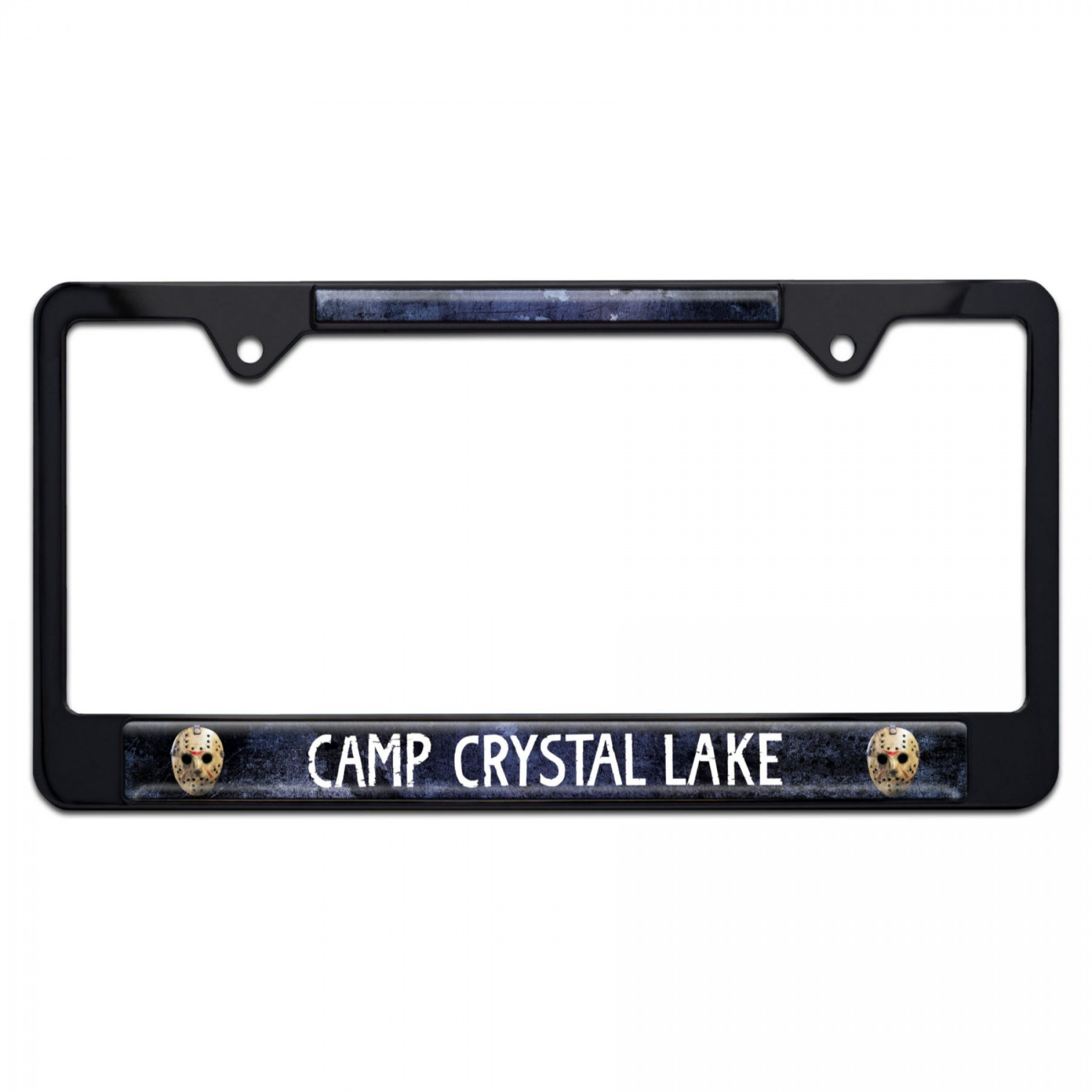 Friday the 13th Camp Crystal Lake License Plate Frame by Elektroplate, Black