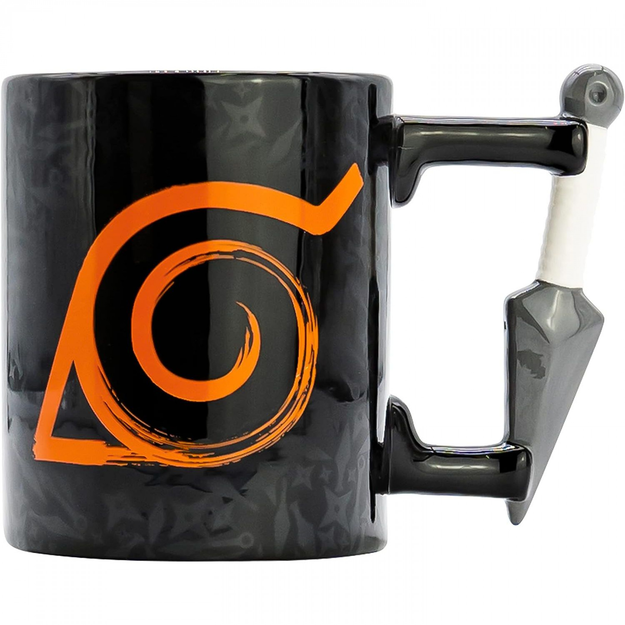 Naruto Shippuden 3D Kunai 15.5 oz Ceramic Mug, Black