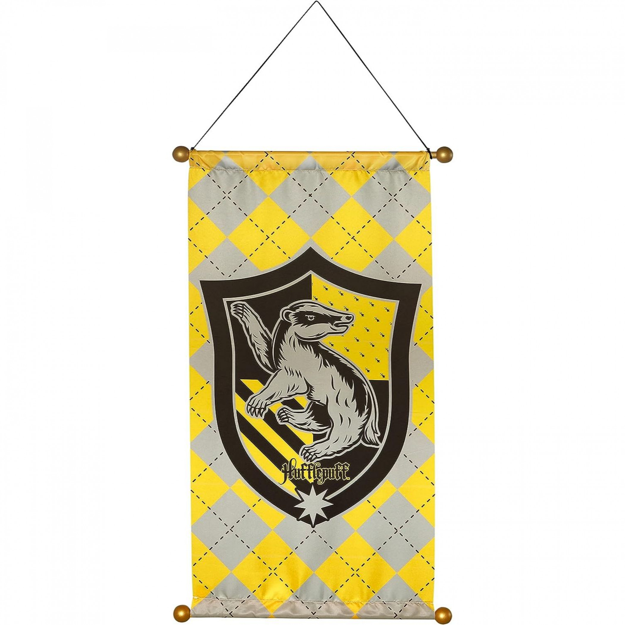Harry Potter Hufflepuff House Banner, Yellow