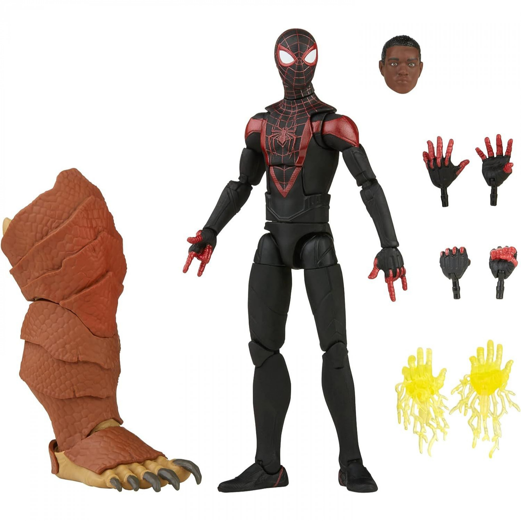 Marvel Comics Spider-Man Miles Morales 6' Posable Figure w/ Armadillo, Black