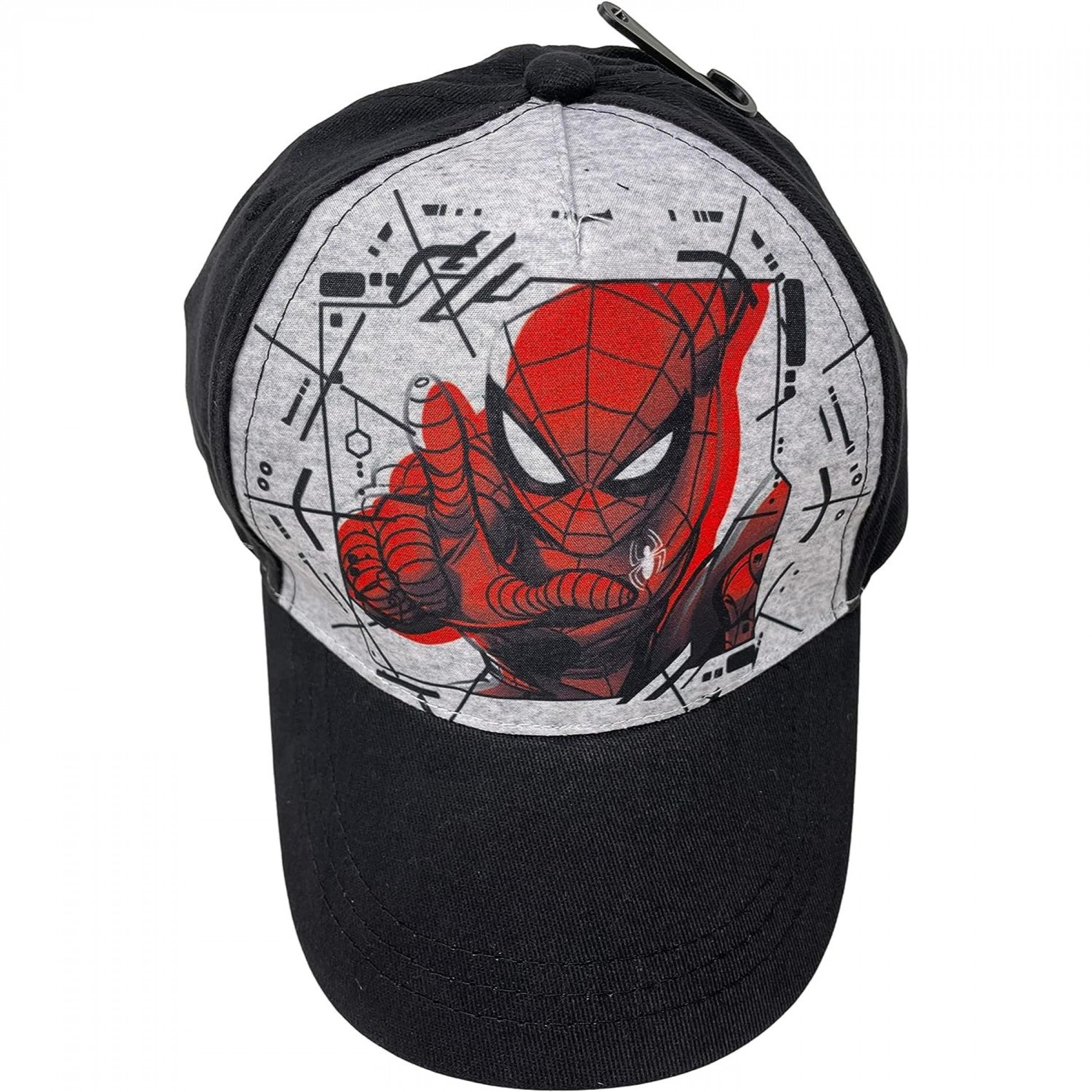 Spider-Man Web Crash Kid's Baseball Hat, Black