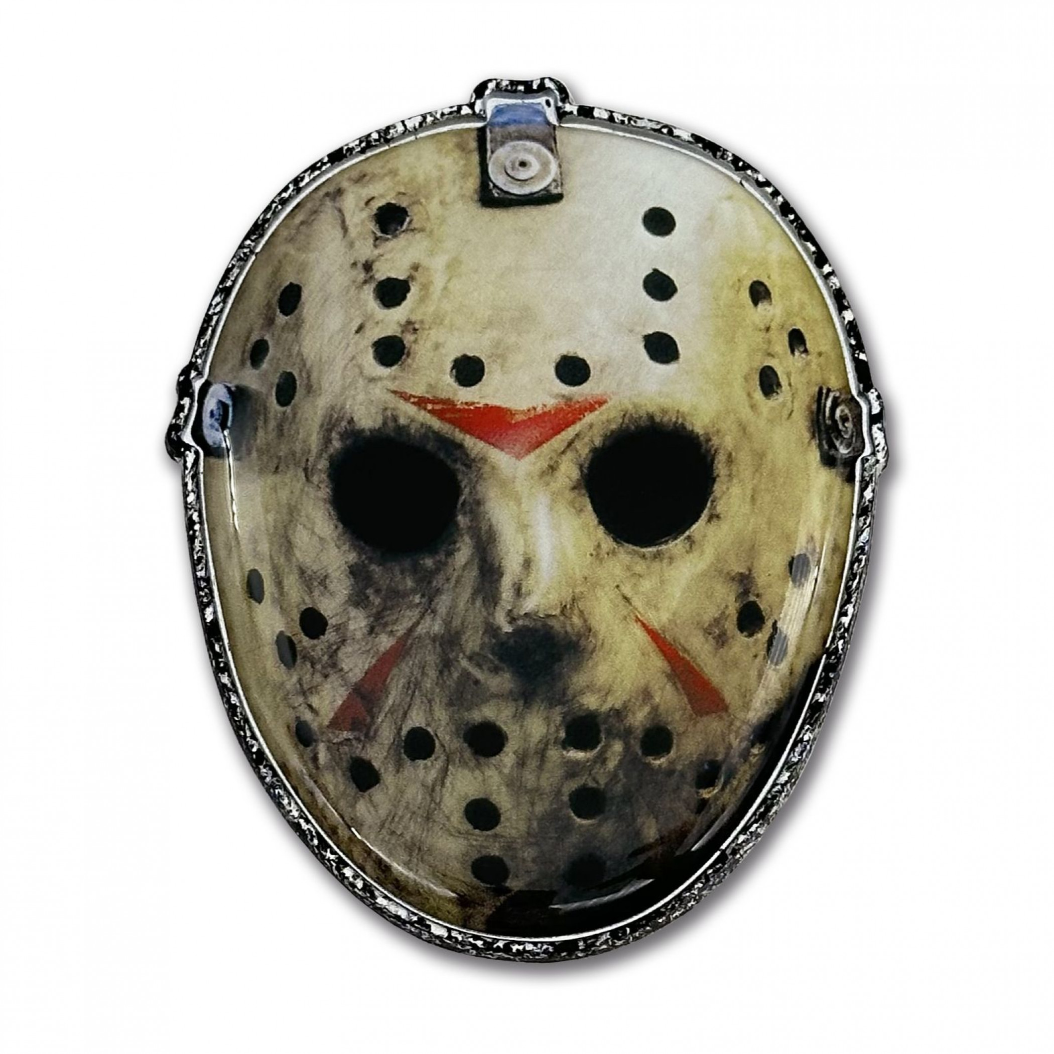 Jason Friday the 13th Mask Metal Car Emblem, Multi-Color