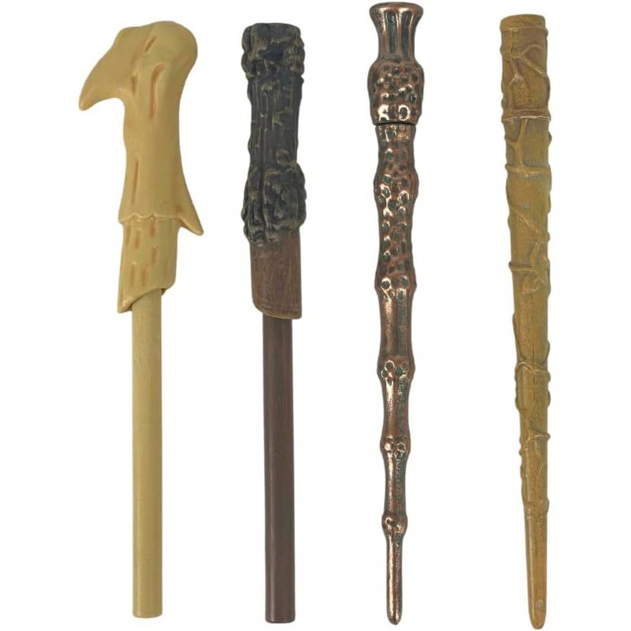 Harry Potter Wizarding Wand Pens Set of 4 - Harry Potter  Voldemort  Hermione  Dumbledore Wand Pens, Multi-Color