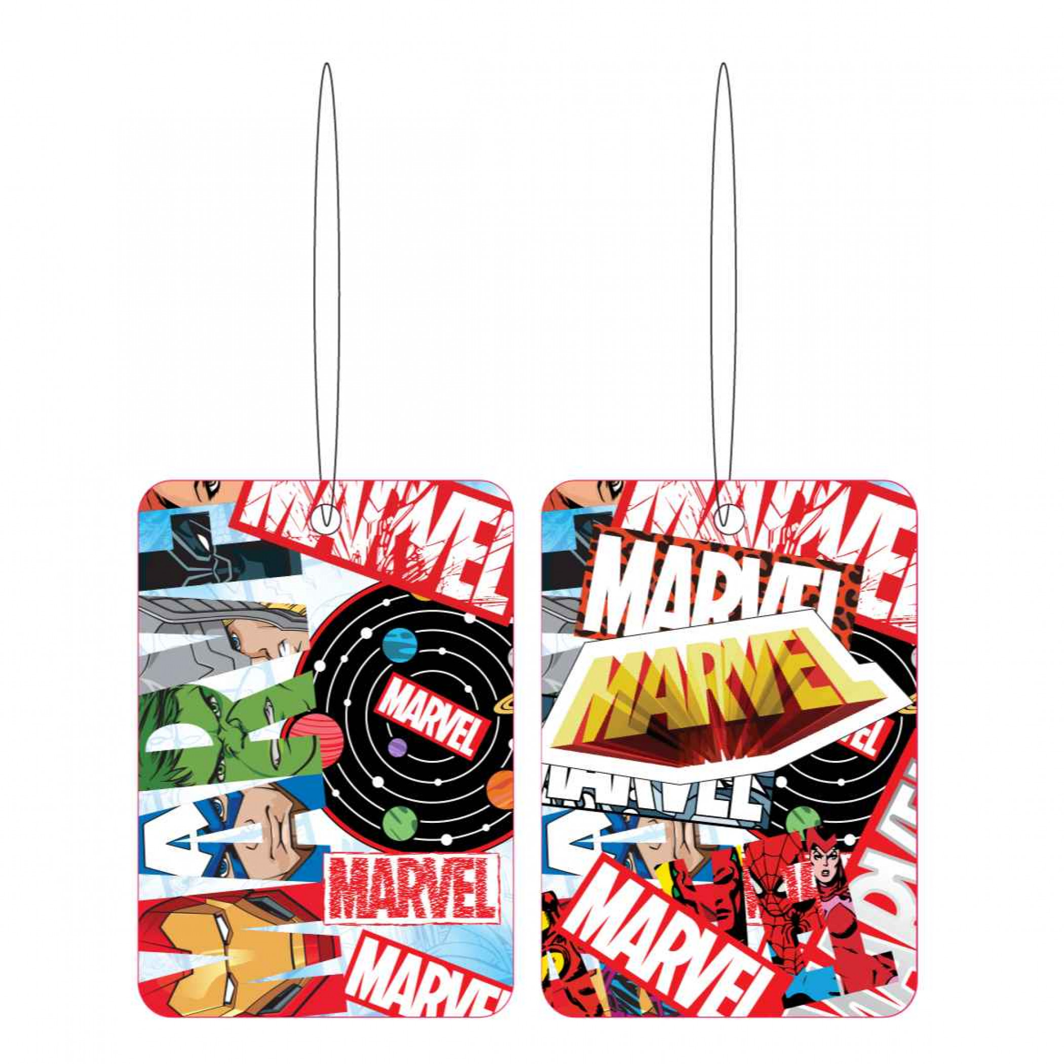 Marvel Sticker Collage Air Freshener 2-Pack, Multi-Color