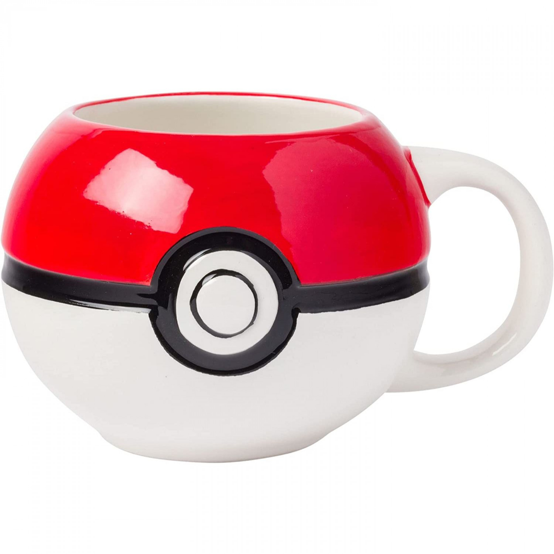 Pokemon PokeBall 20oz Sculpted Ceramic Mug, Multi-Color