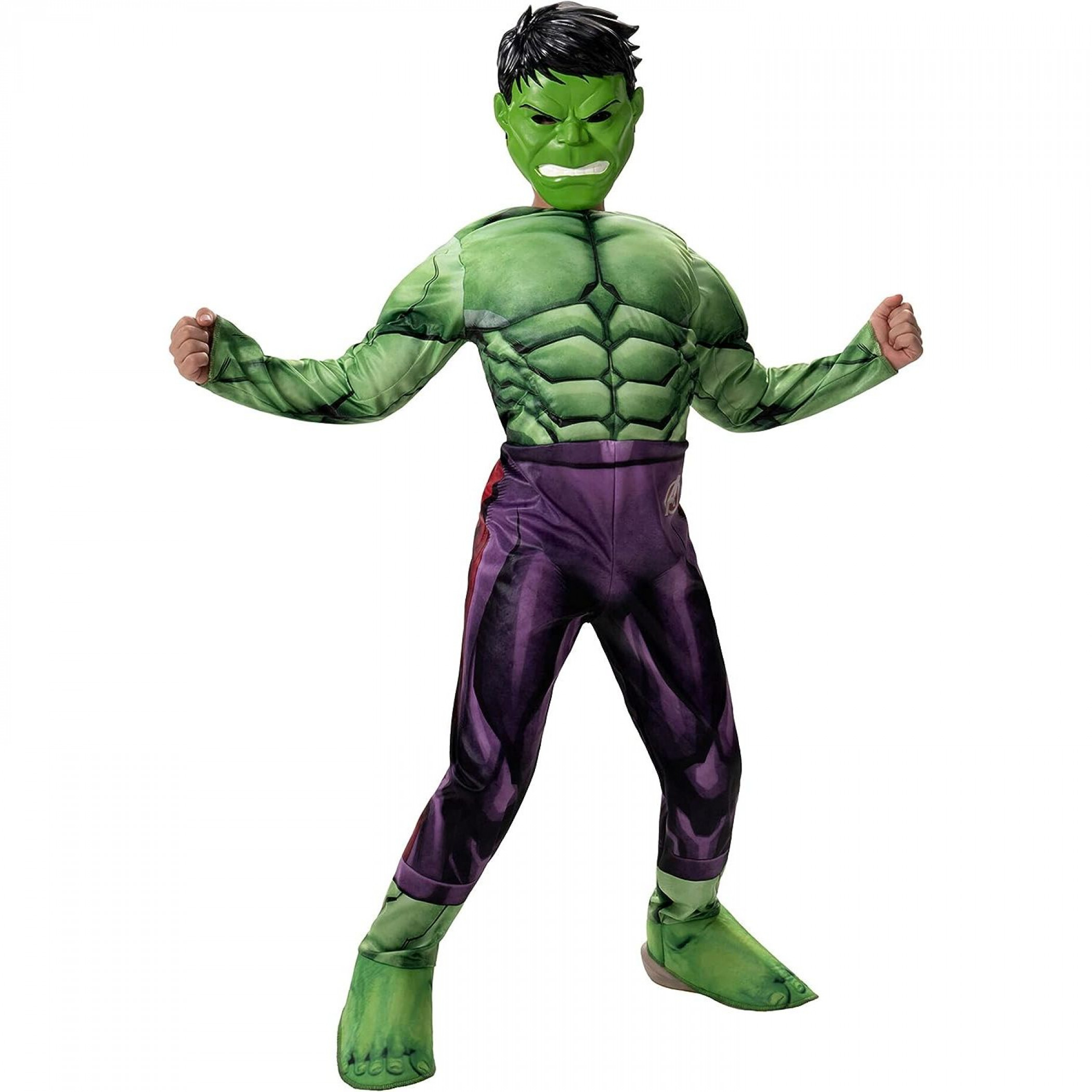 The Incredible Hulk Bruce Banner Deluxe Boy's Halloween Costume, Green