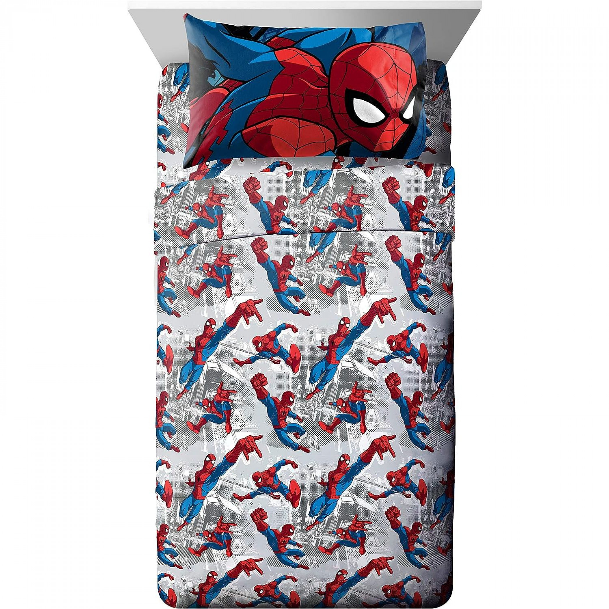 Spider-Man 40th Anniversary Full Sheet 3-Piece Set, Multi-Color