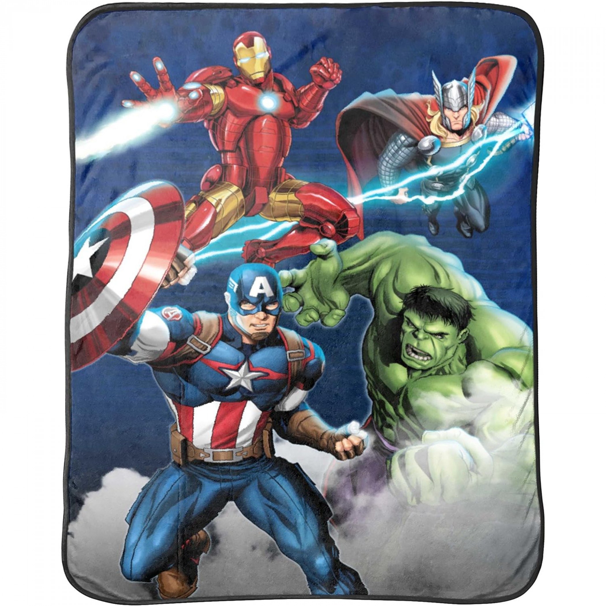Avengers Powerful Entrance 46' X 60' Silk Touch Throw Blanket, Blue