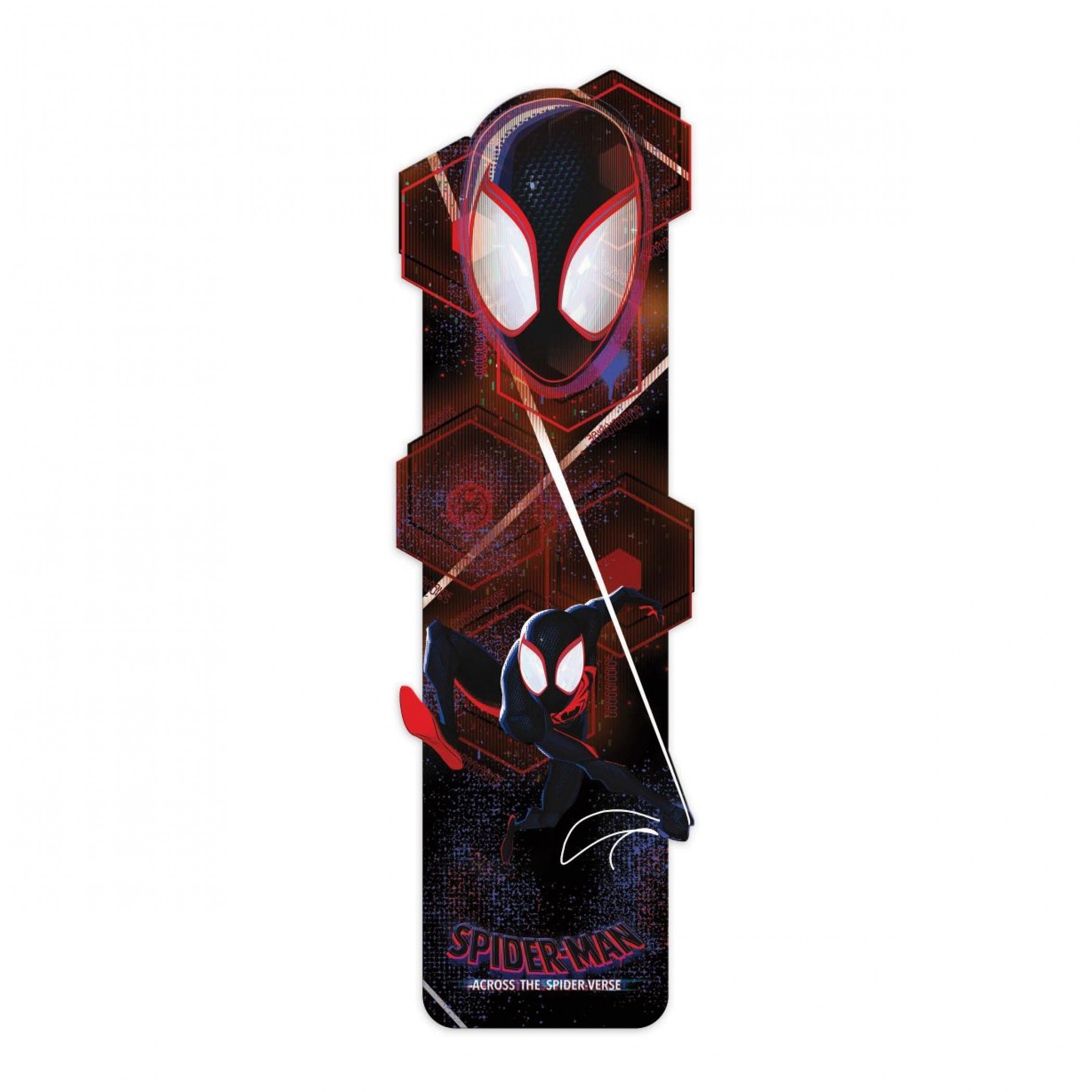 Spider-Man Across The Spider-Verse Miles Morales Shapemark Bookmark, Multi-Color
