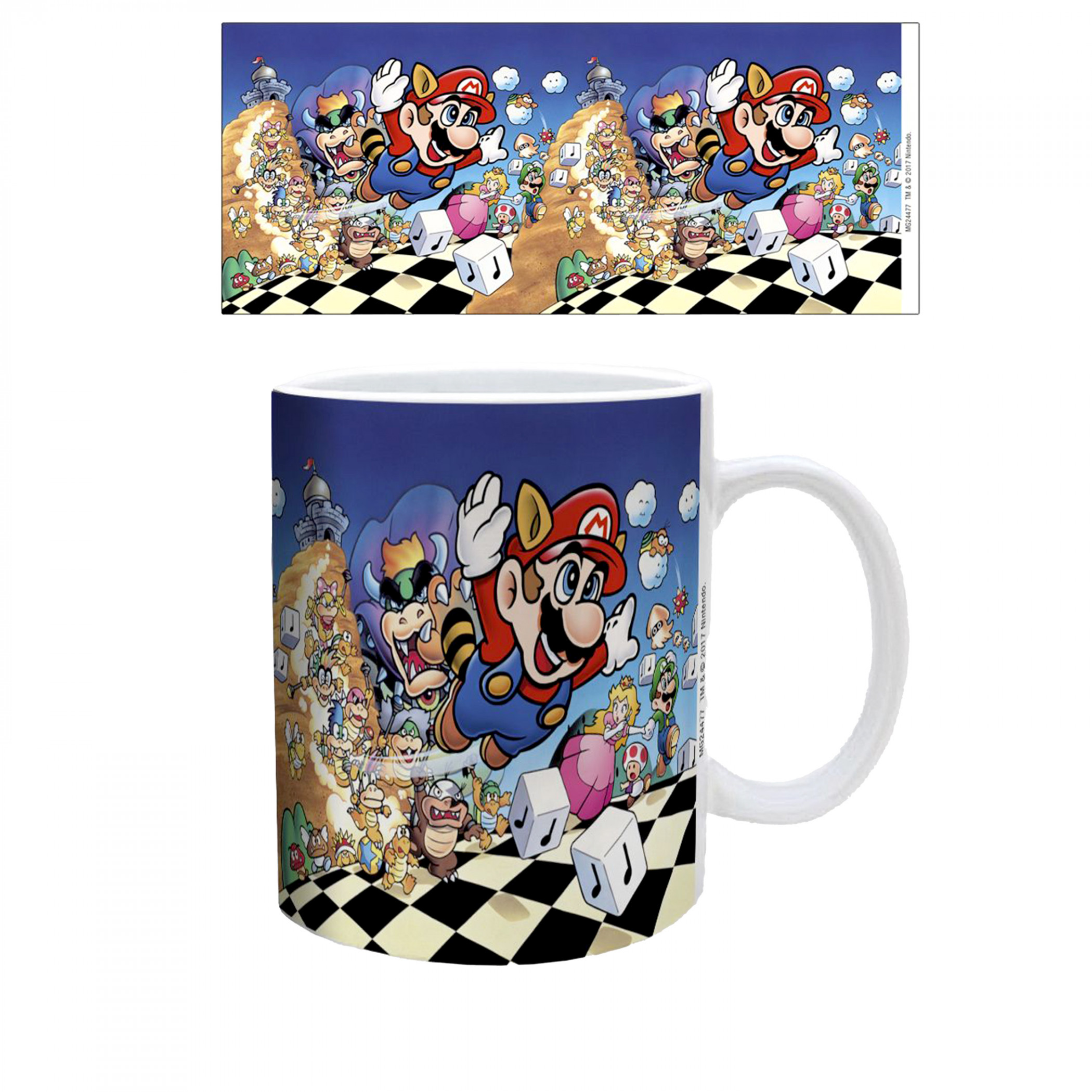 Super Mario Bros. 3 Art 11 oz. Ceramic Mug, Multi-Color