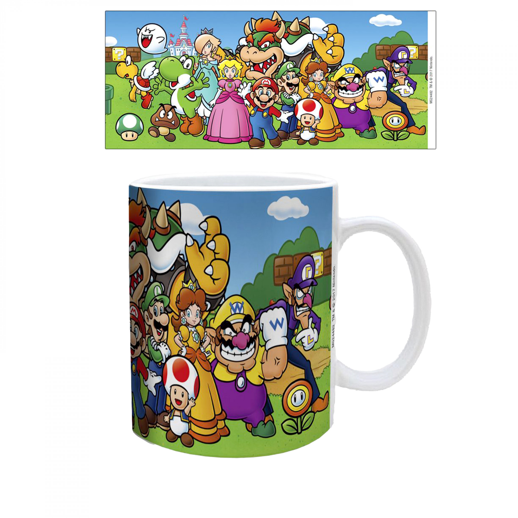 Super Mario Bros. Characters 11 oz. Ceramic Mug, Multi-Color