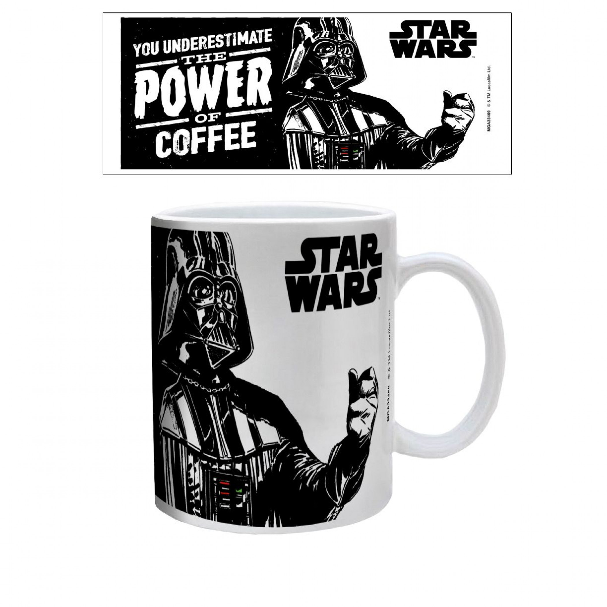 Star Wars The Power of Coffee 11 oz. Ceramic Mug, White