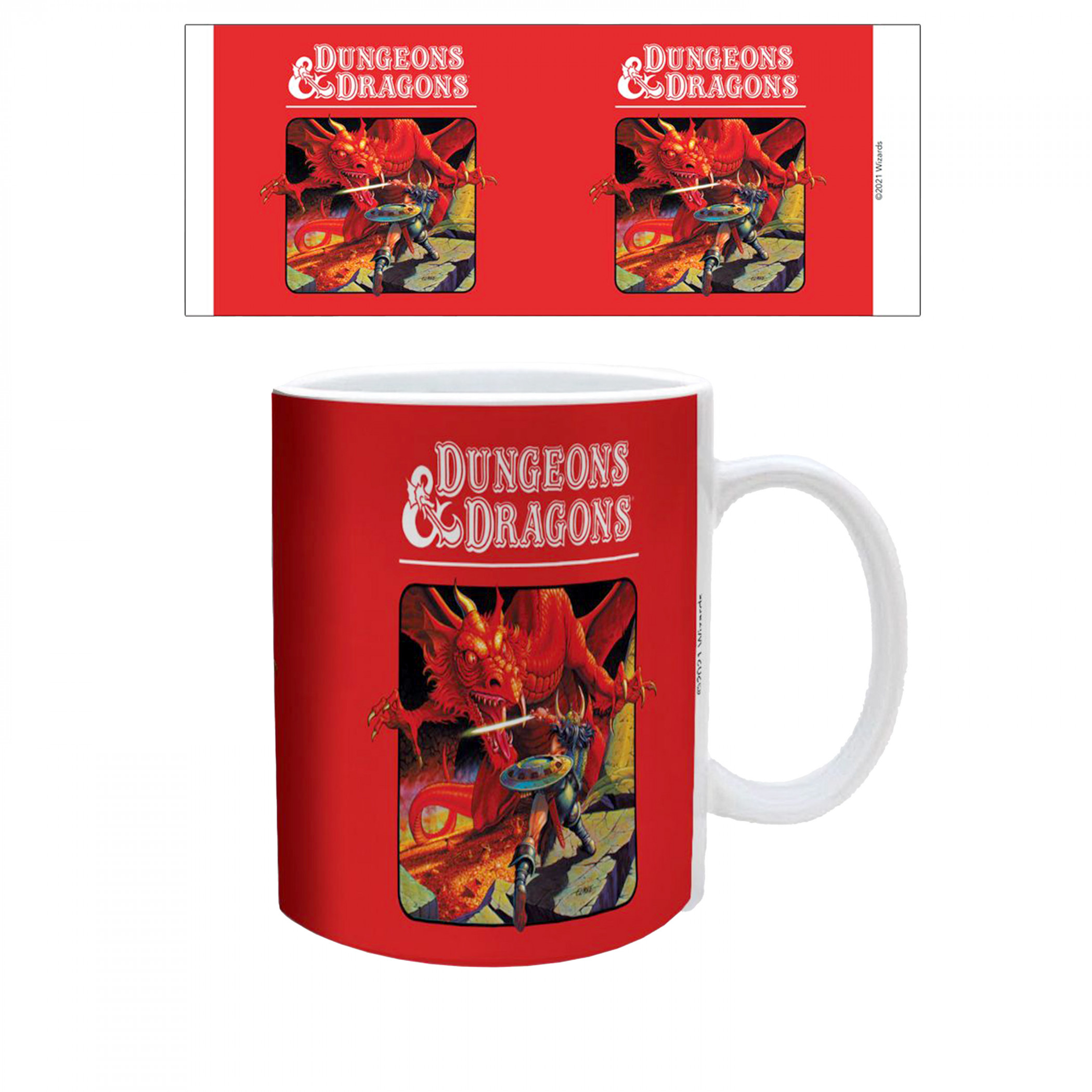 Dungeons and Dragons Battle 11 oz. Ceramic Mug, Multi-Color