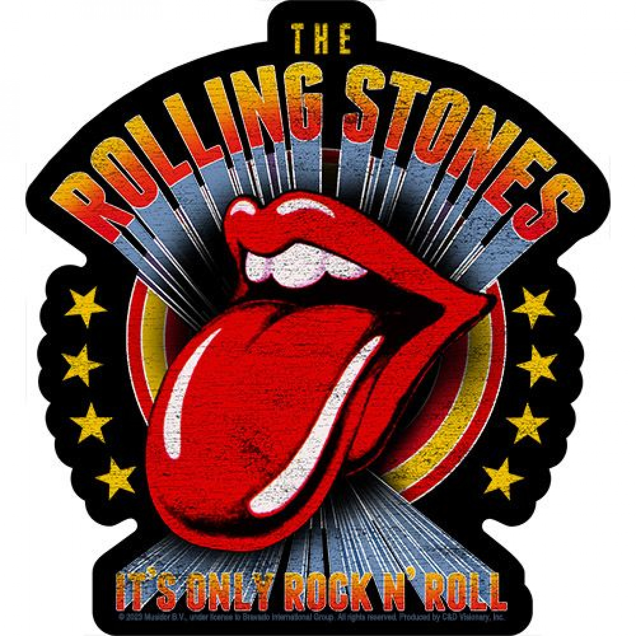 The Rolling Stones Vintage Poster 4.6'x5' Sticker