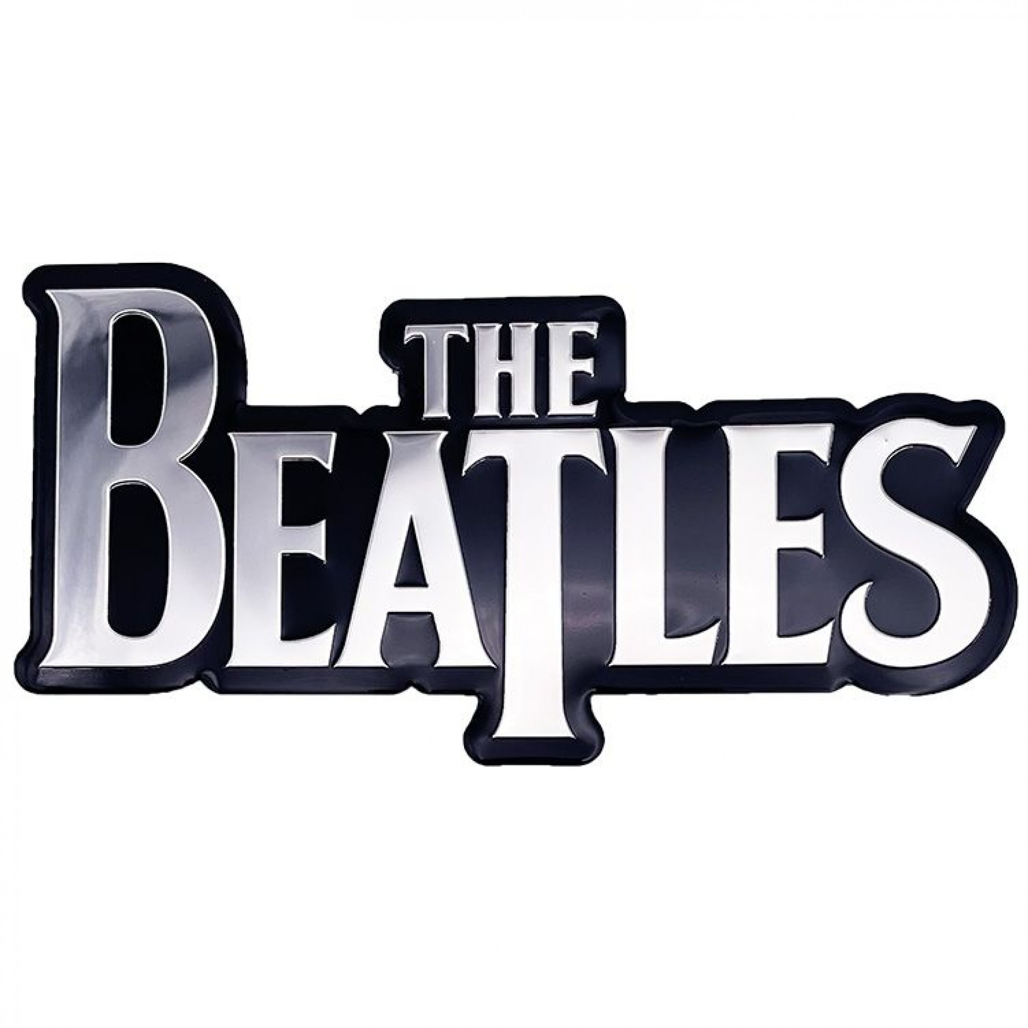 The Beatles Name Logo 4.5'x2.5' Metal Sticker