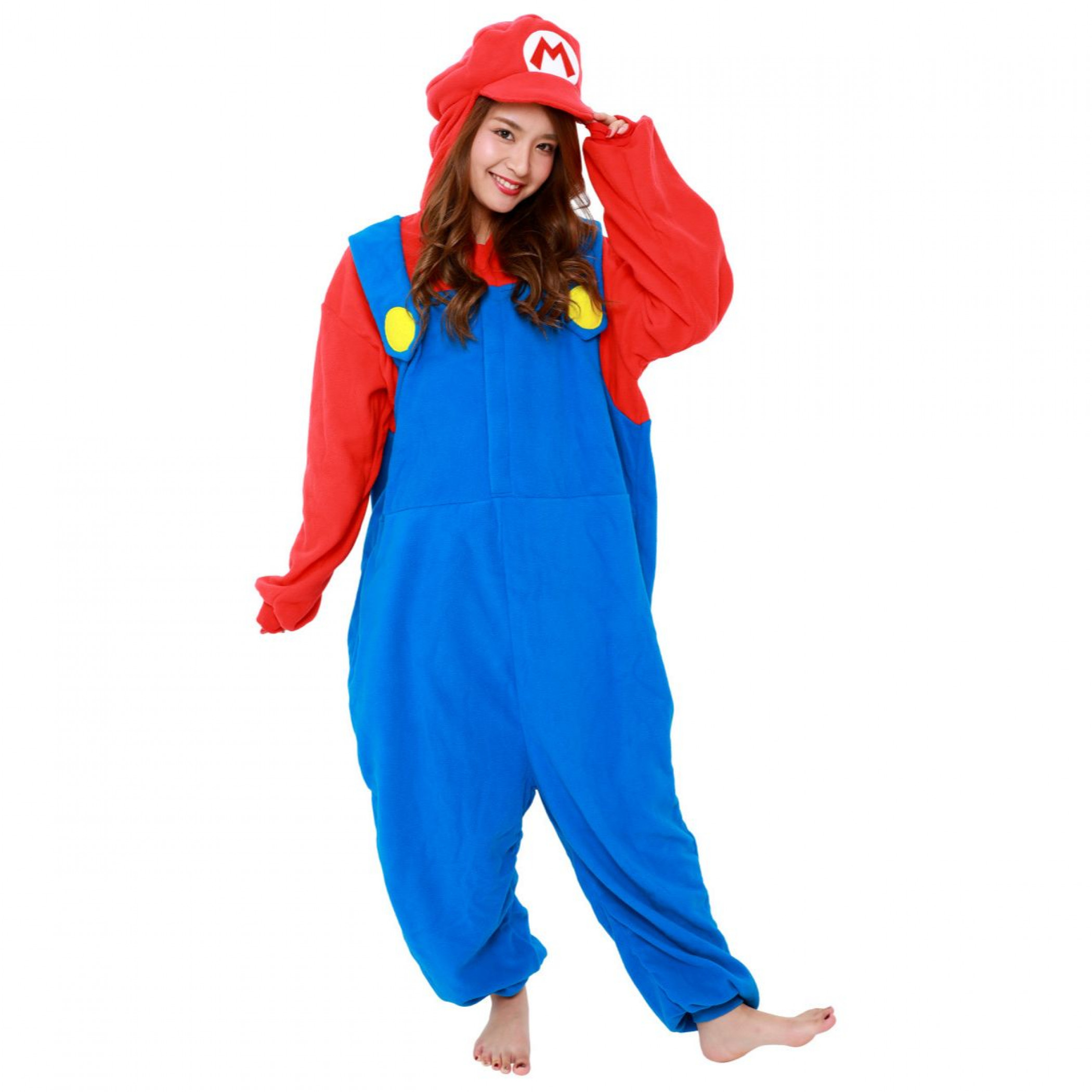 Super Mario Bros. Mario Adult's Kigurumi, Red