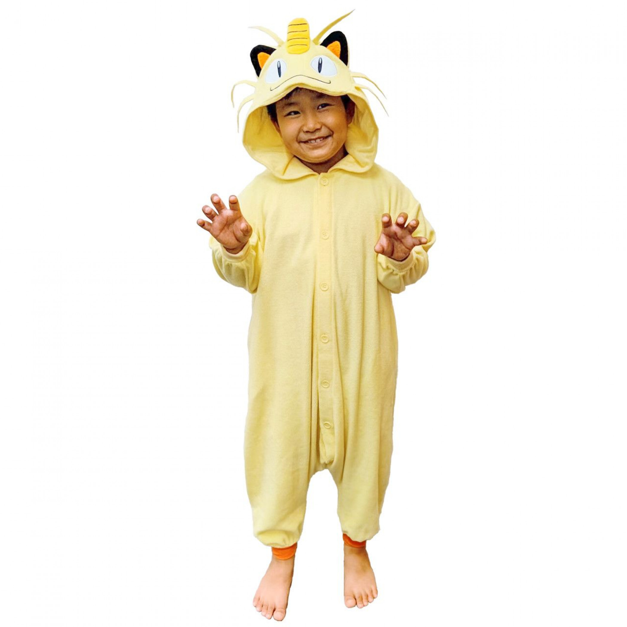 Pokemon Meowth Kids Kigurumi, Yellow