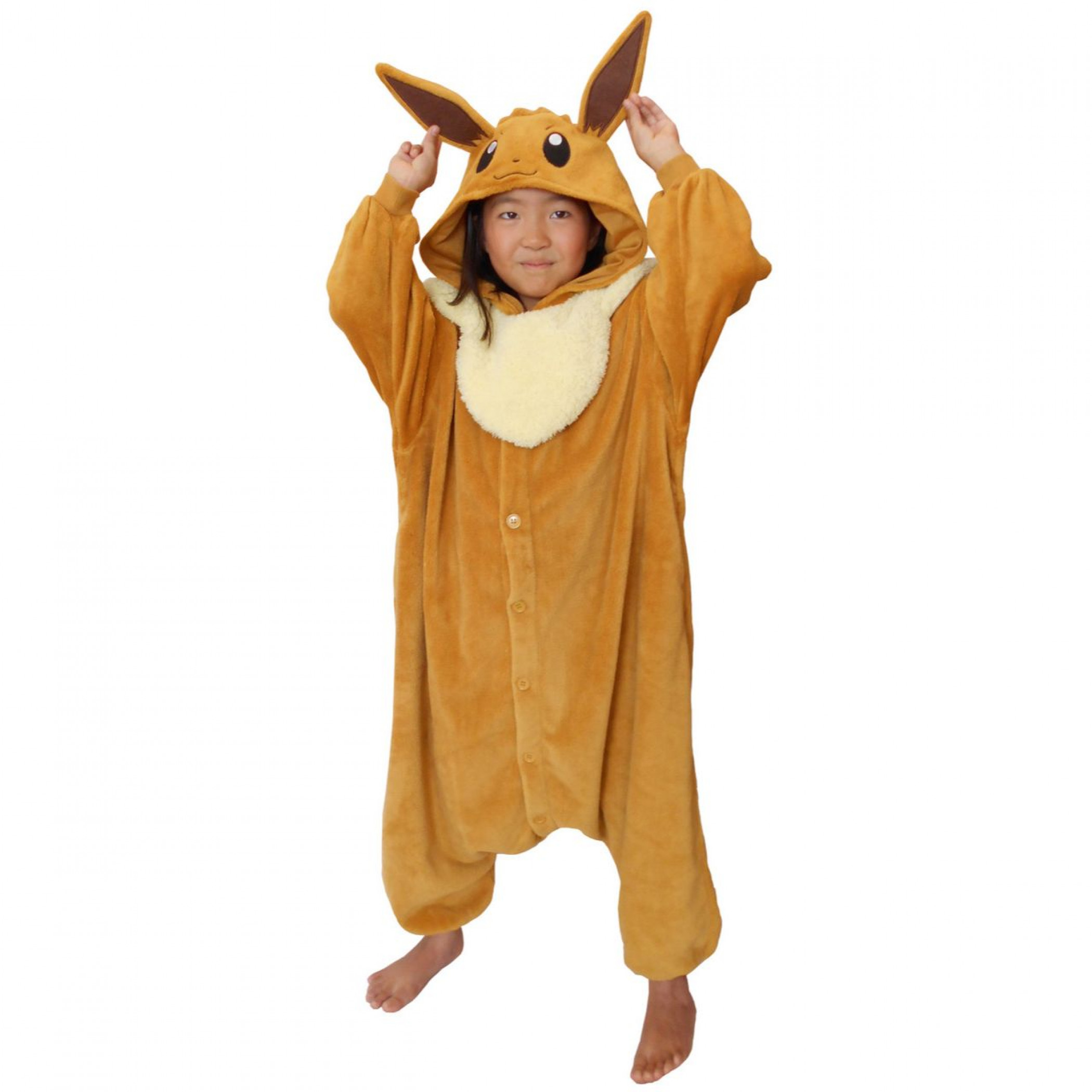 Pokemon Eevee Kids Kigurumi, Brown