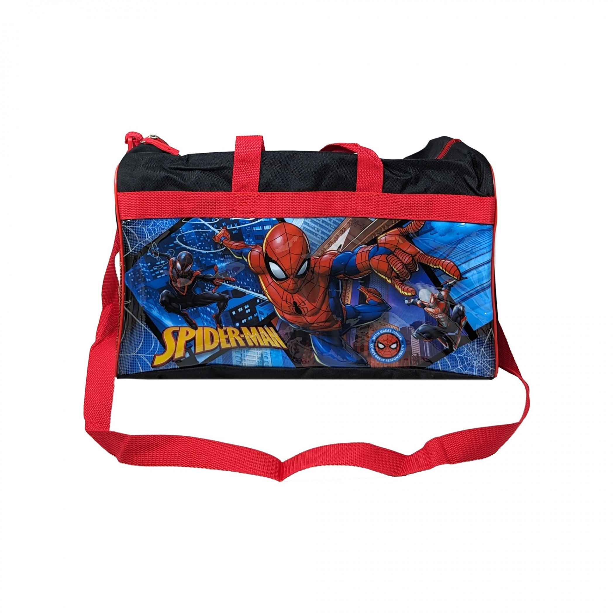 Spider-Man Miles Morales and 2099 Boy's Carry-On Duffle Bag, Multi-Color