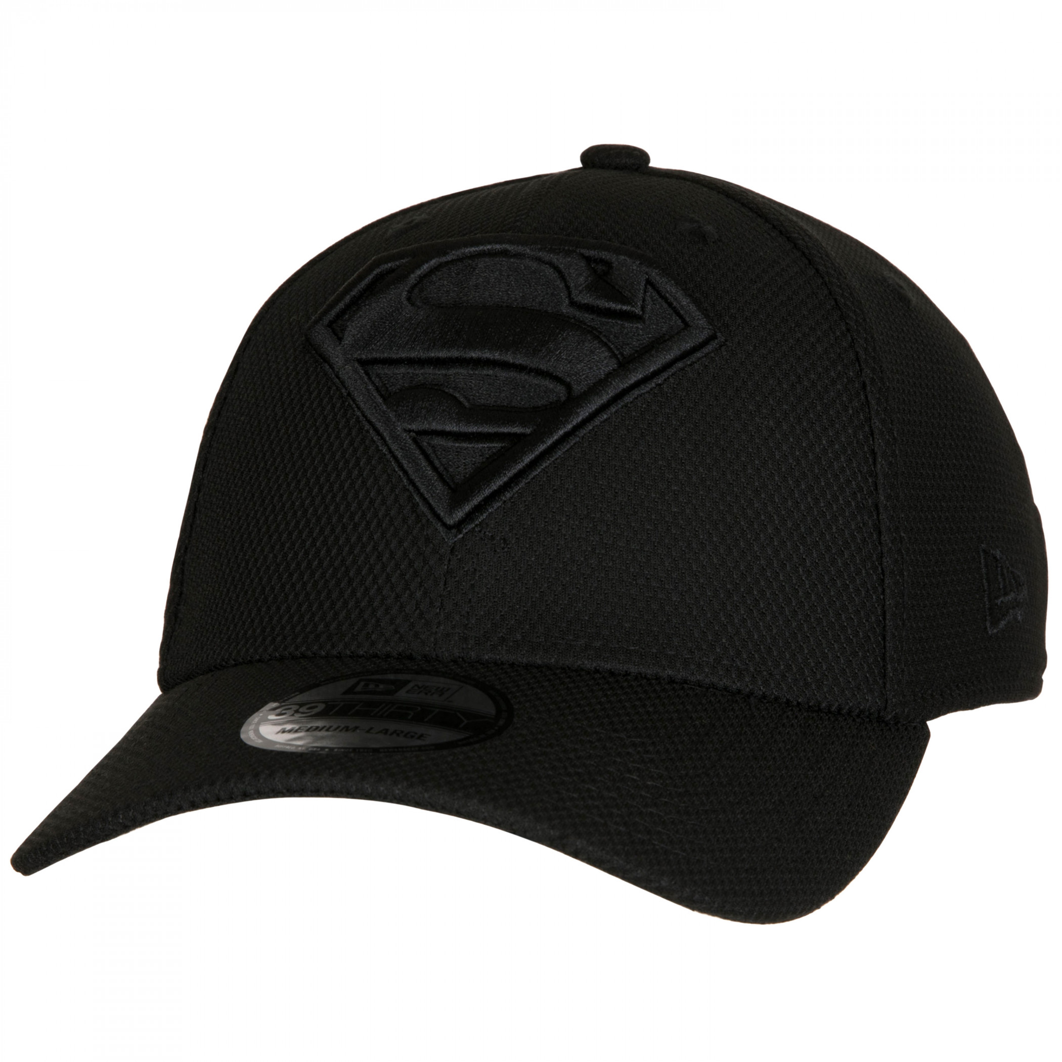 Cappello aderente Superman Symbol nero su nero New Era 39Trenta nero - Foto 6 di 20