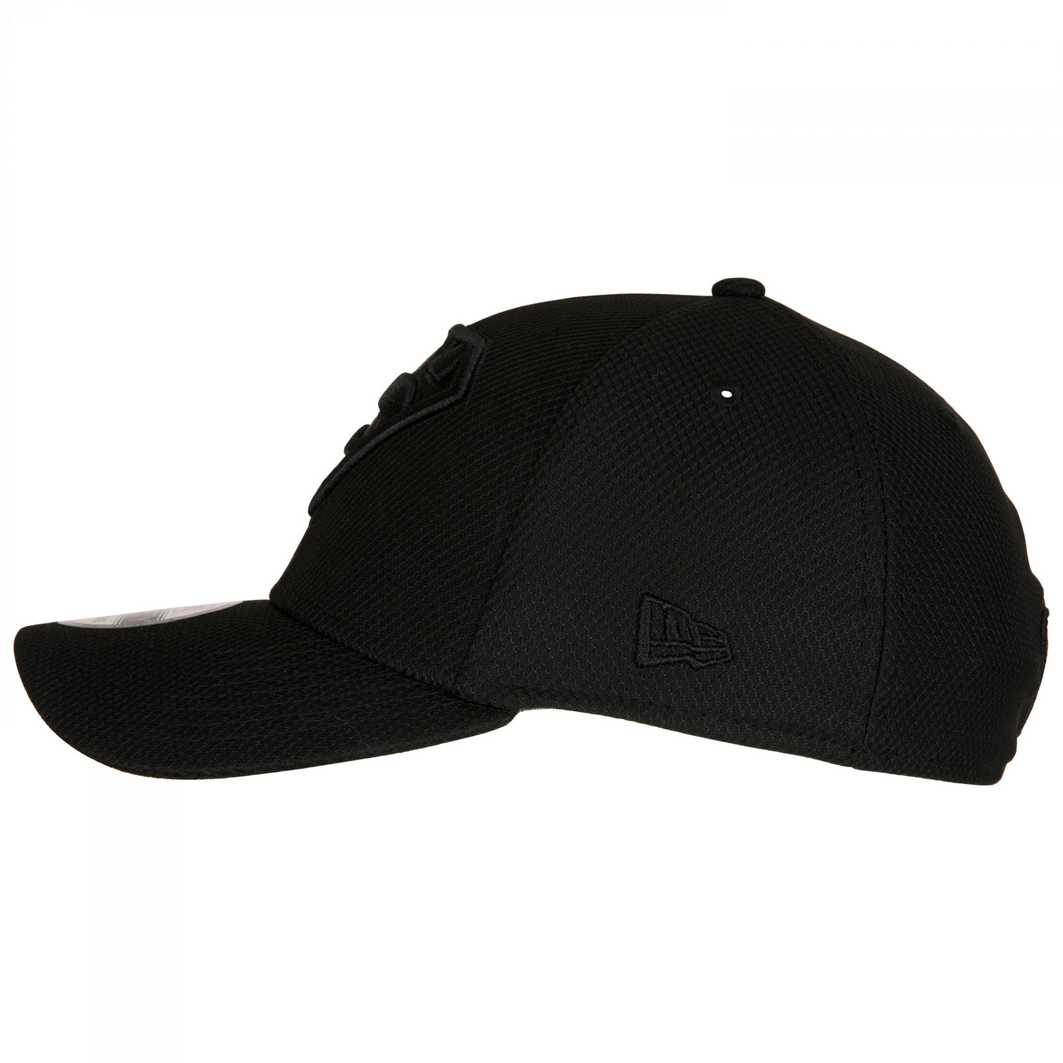 Cappello aderente Superman Symbol nero su nero New Era 39Trenta nero - Foto 8 di 20