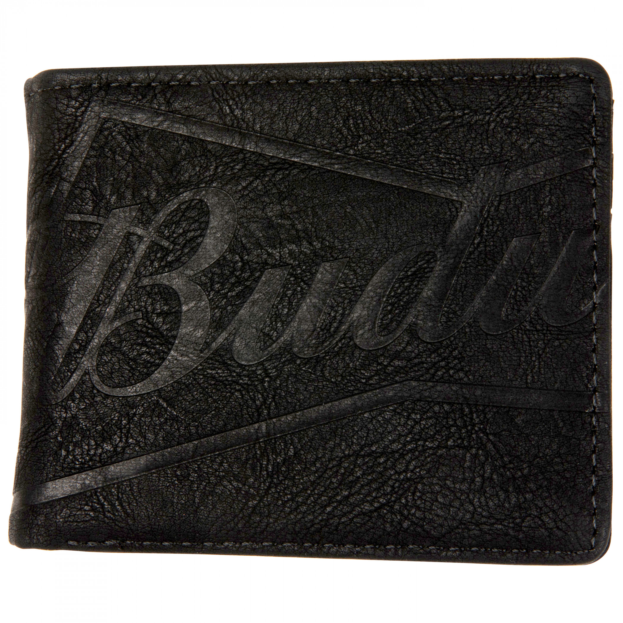 Buckle-Down Billetera Plegable De PU Para Hombre-Chevrolet Bowtie 3-Stripe Negro/Carbón, Multicolor, 4.0" X 3.5", Varios Colores