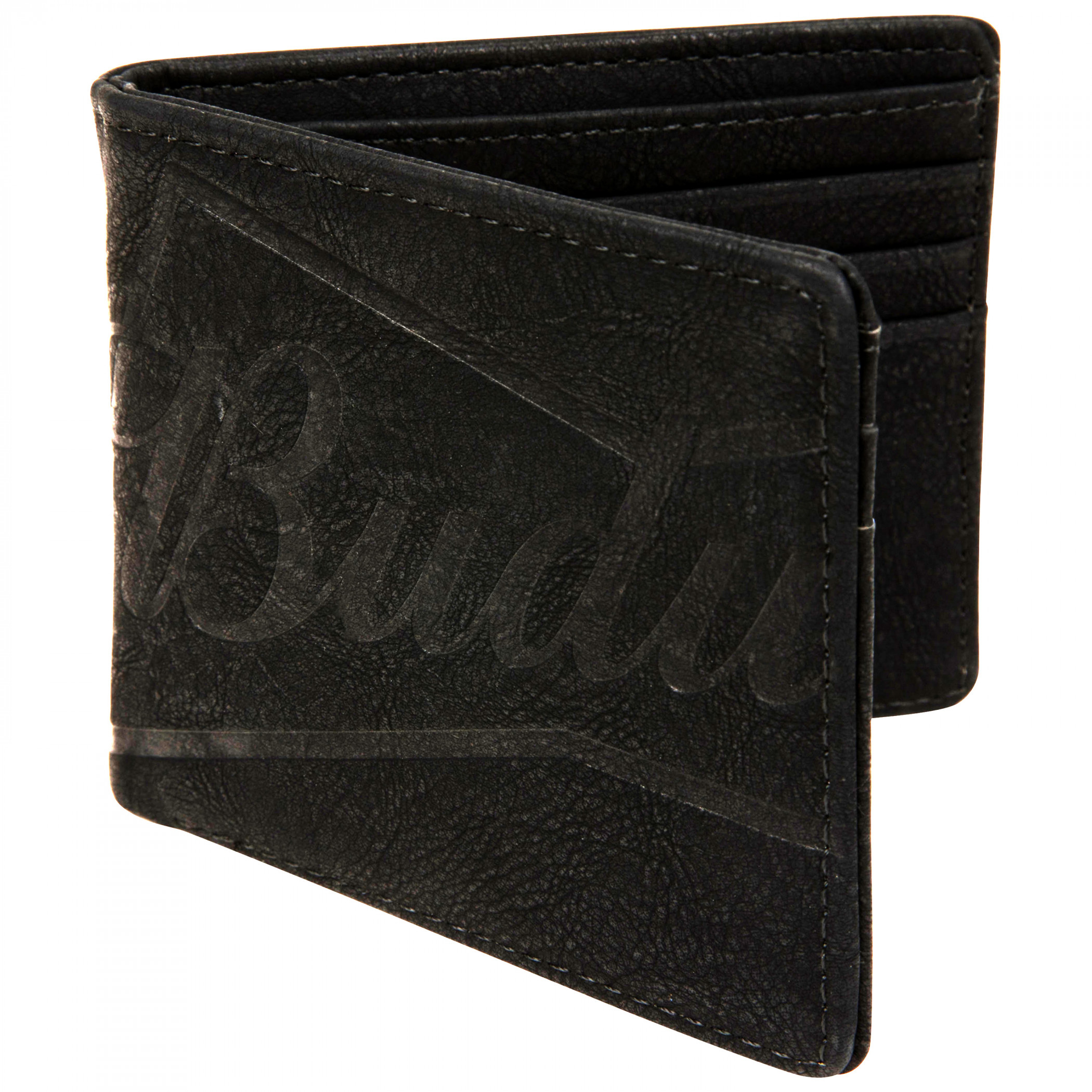 Buckle-Down Billetera Plegable De PU Para Hombre-Chevrolet Bowtie 3-Stripe Negro/Carbón, Multicolor, 4.0" X 3.5", Varios Colores