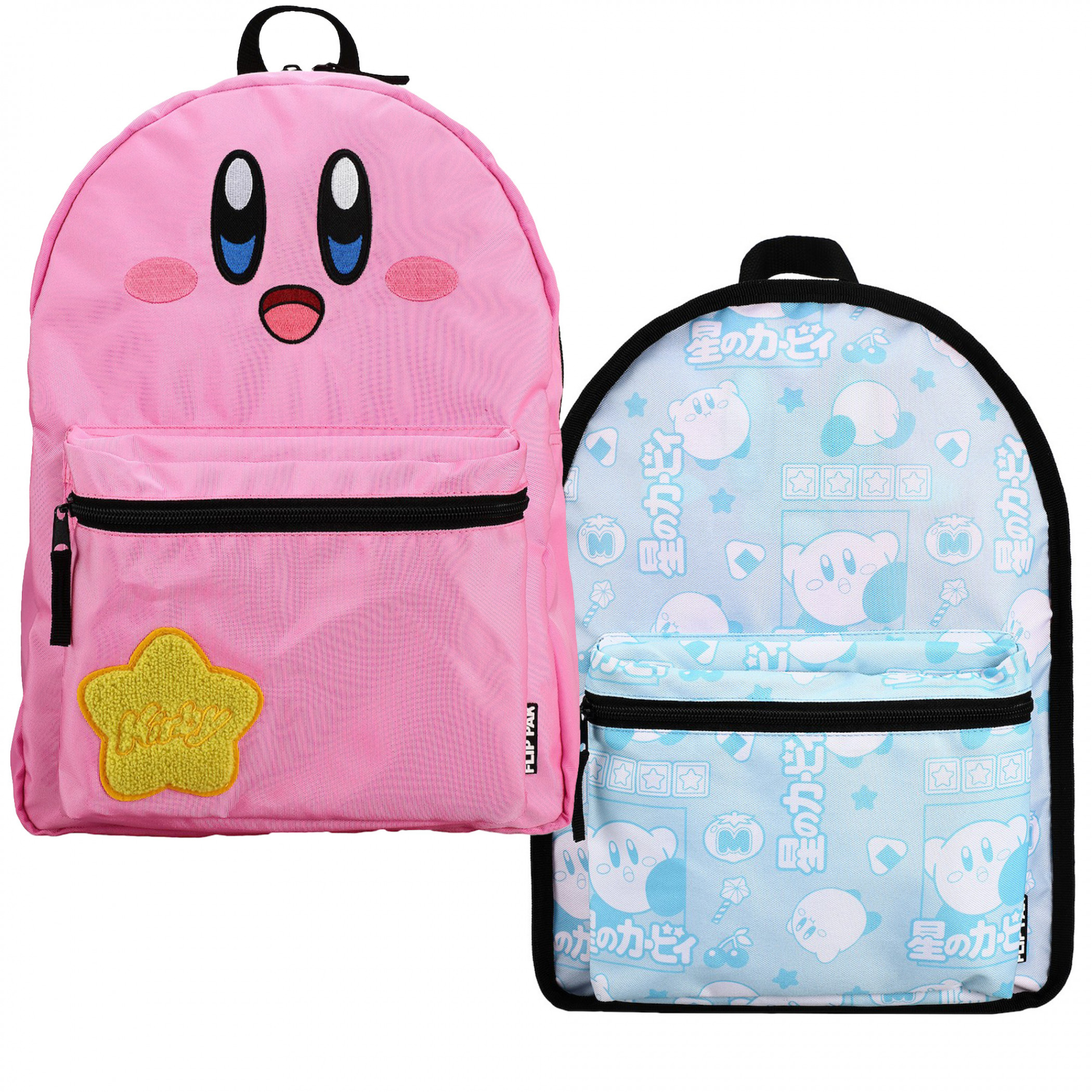 Kirby Big Face Reversible Backpack, Multi-Color