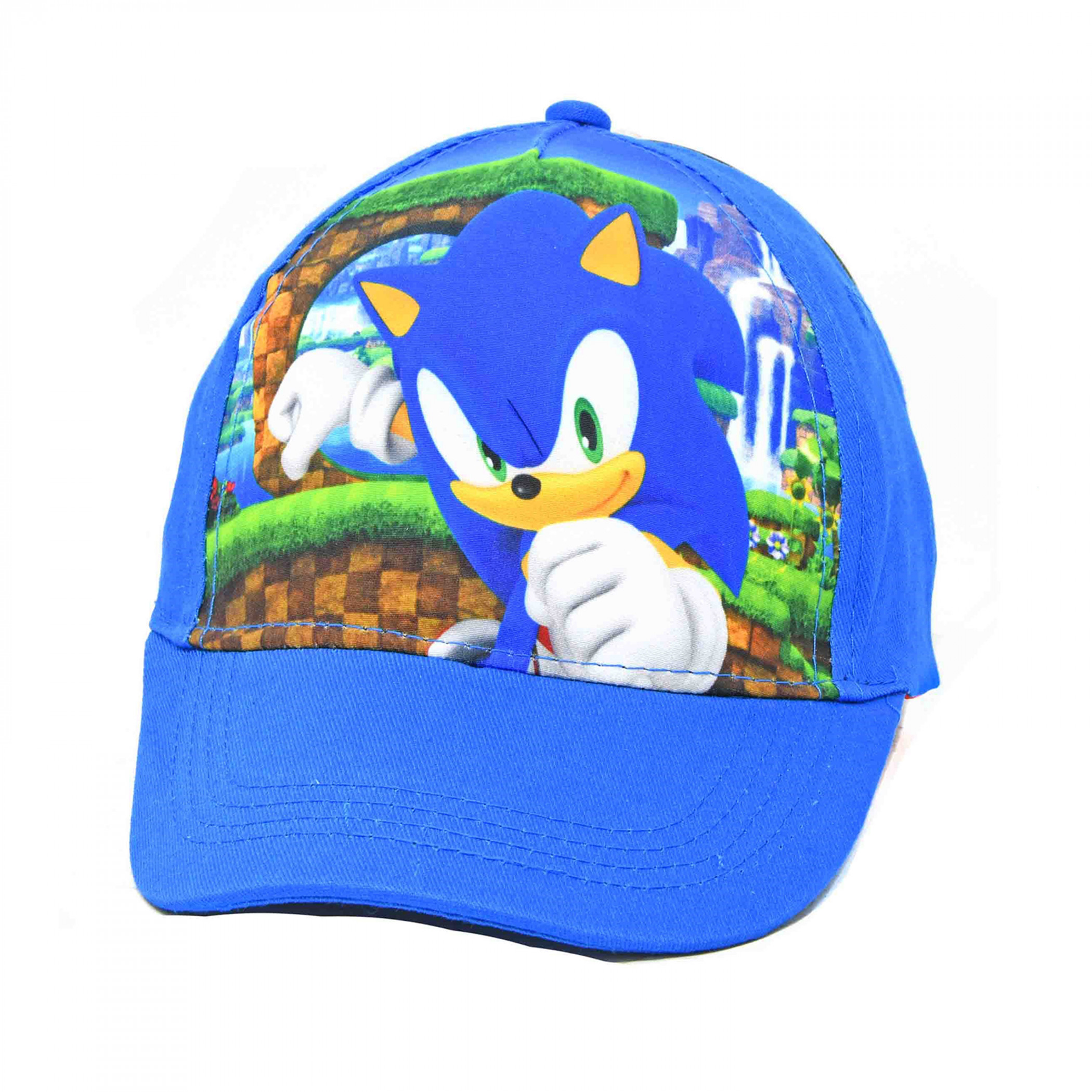 Sonic The Hedgehog Green Hill Zone Adjustable Kid's Hat, Multi-Color