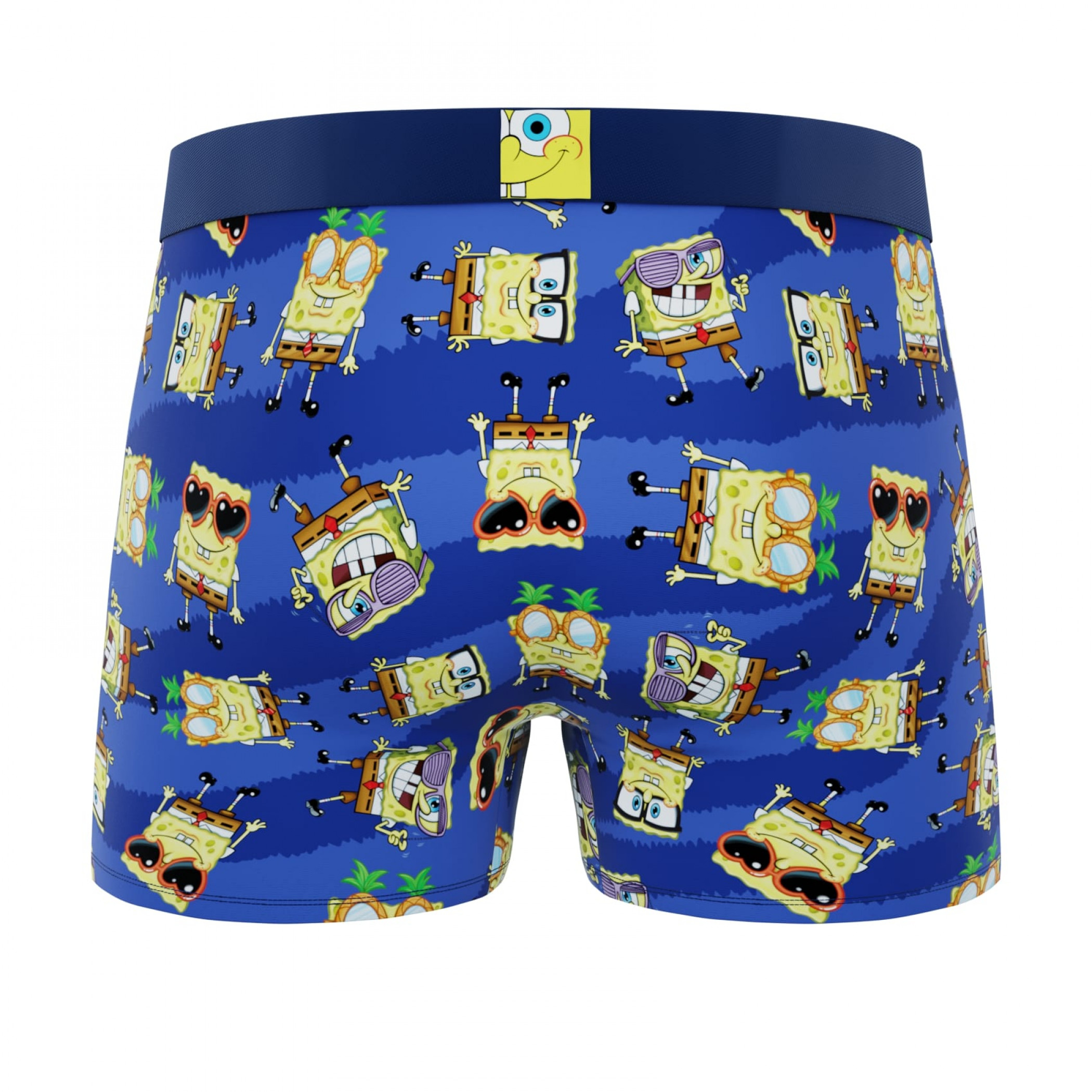 CRAZYBOXER SpongeBob Yellow Men's Boxer Briefs (Pack 2)