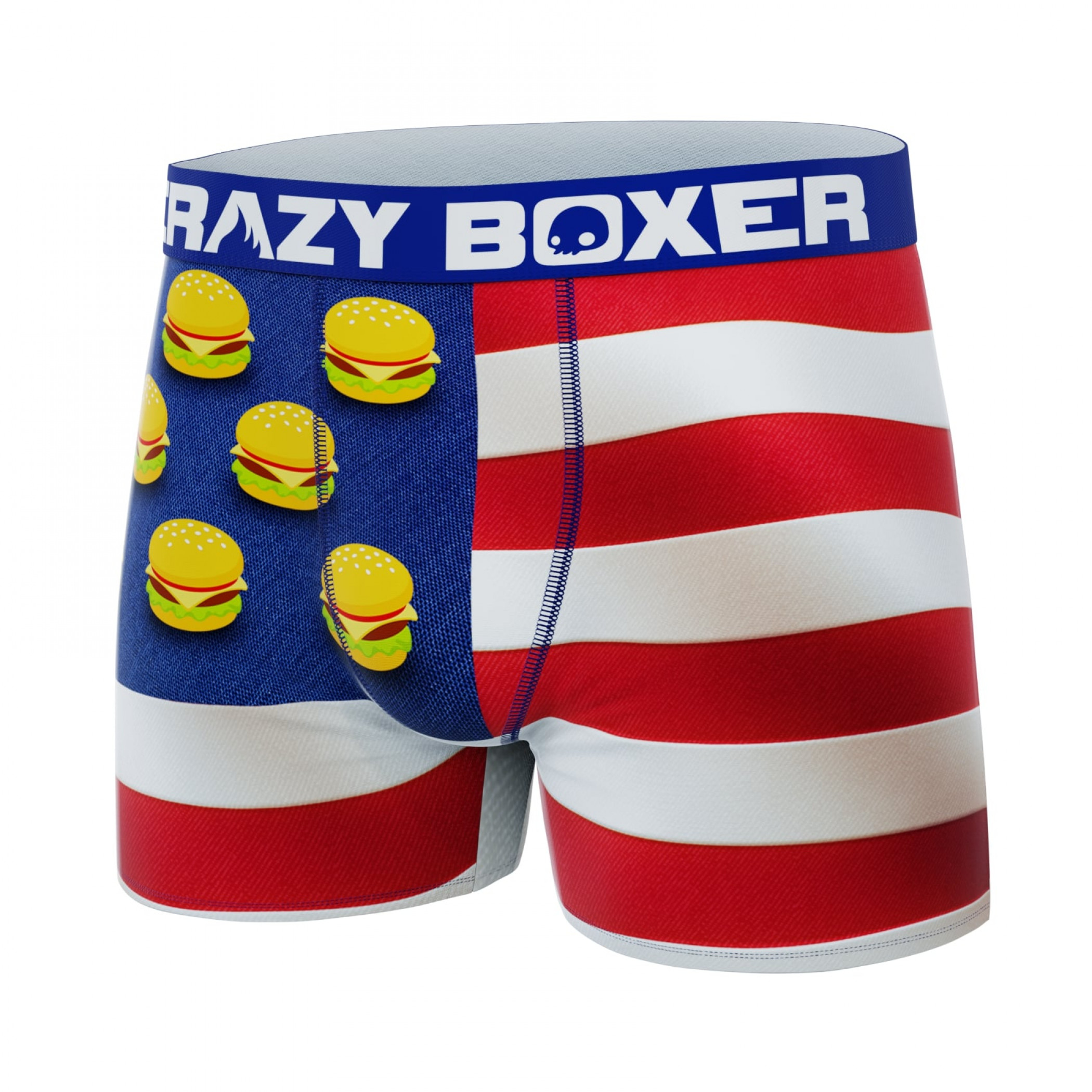 Crazy Boxer United States of Burgers Men's Boxer Briefs