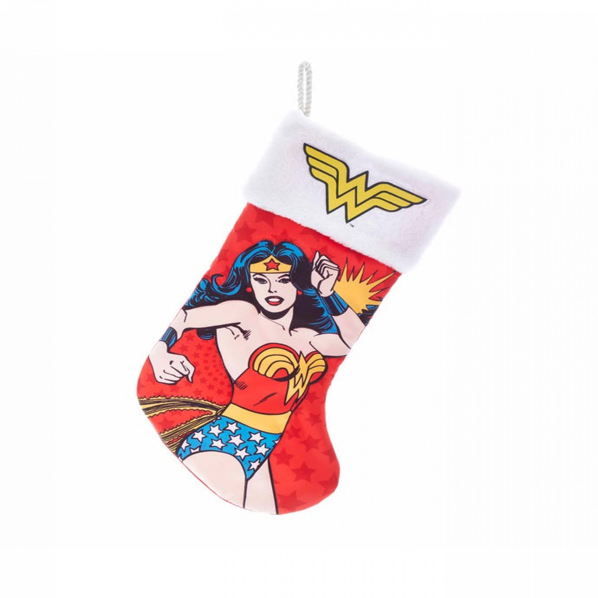 Wonder Woman Classic Character Printed Christmas Stocking by Kurt Adler, Multi-Color