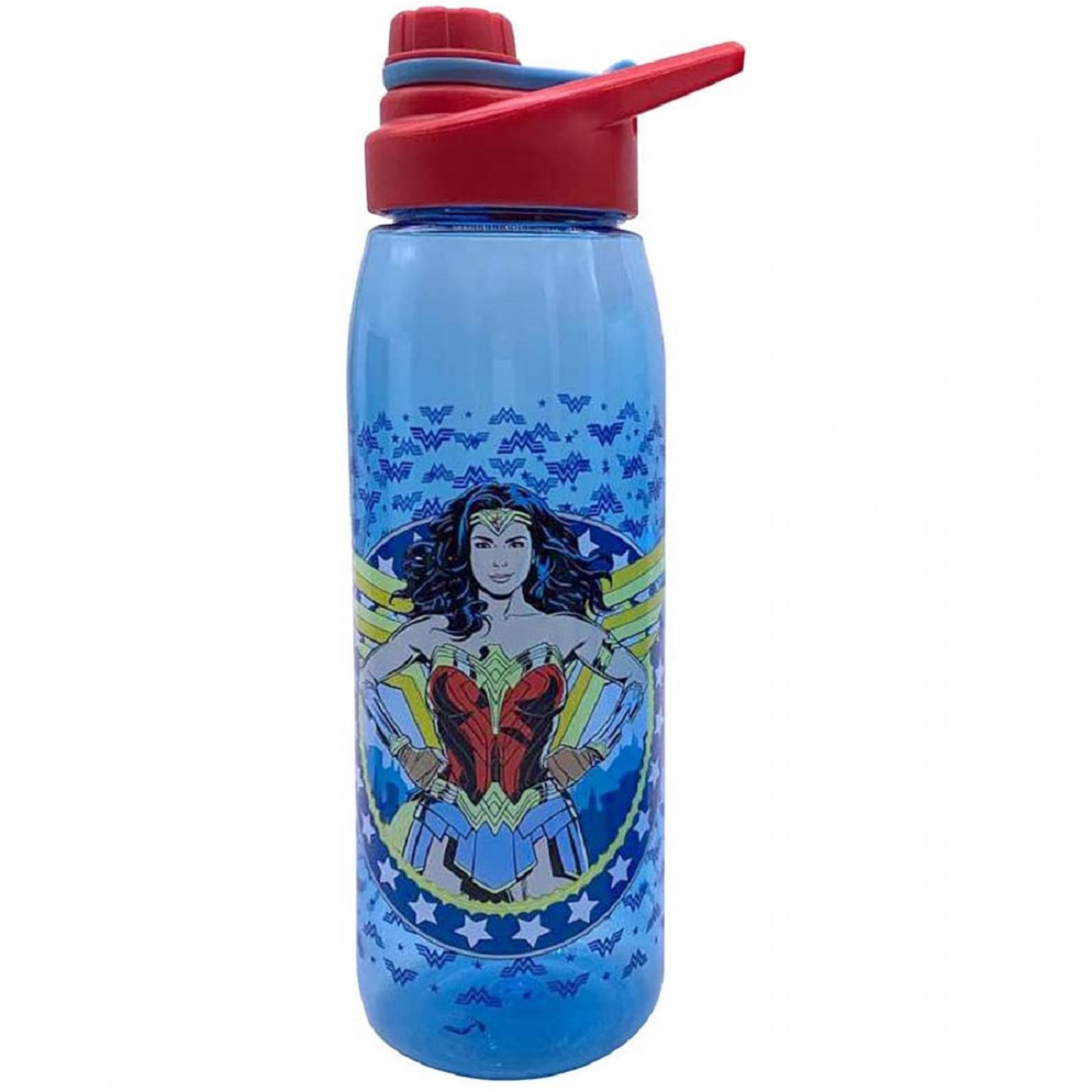 Wonder Woman 1984 Character Print 28 Ounce Water Bottle, Blue