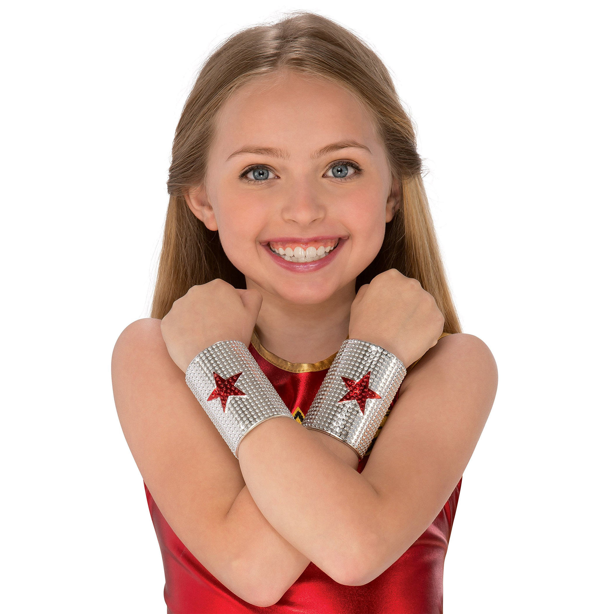 Wonder Woman Costume Gauntlets, Silver
