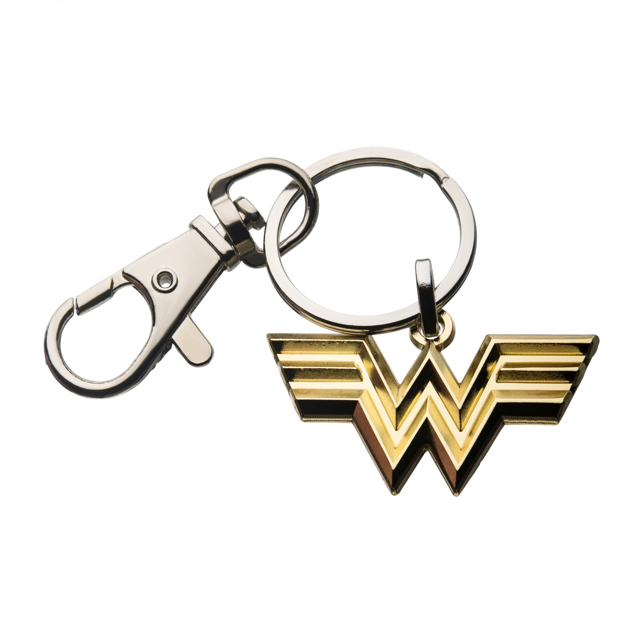Wonder Woman Gold Symbol Enamel Keychain, Gold