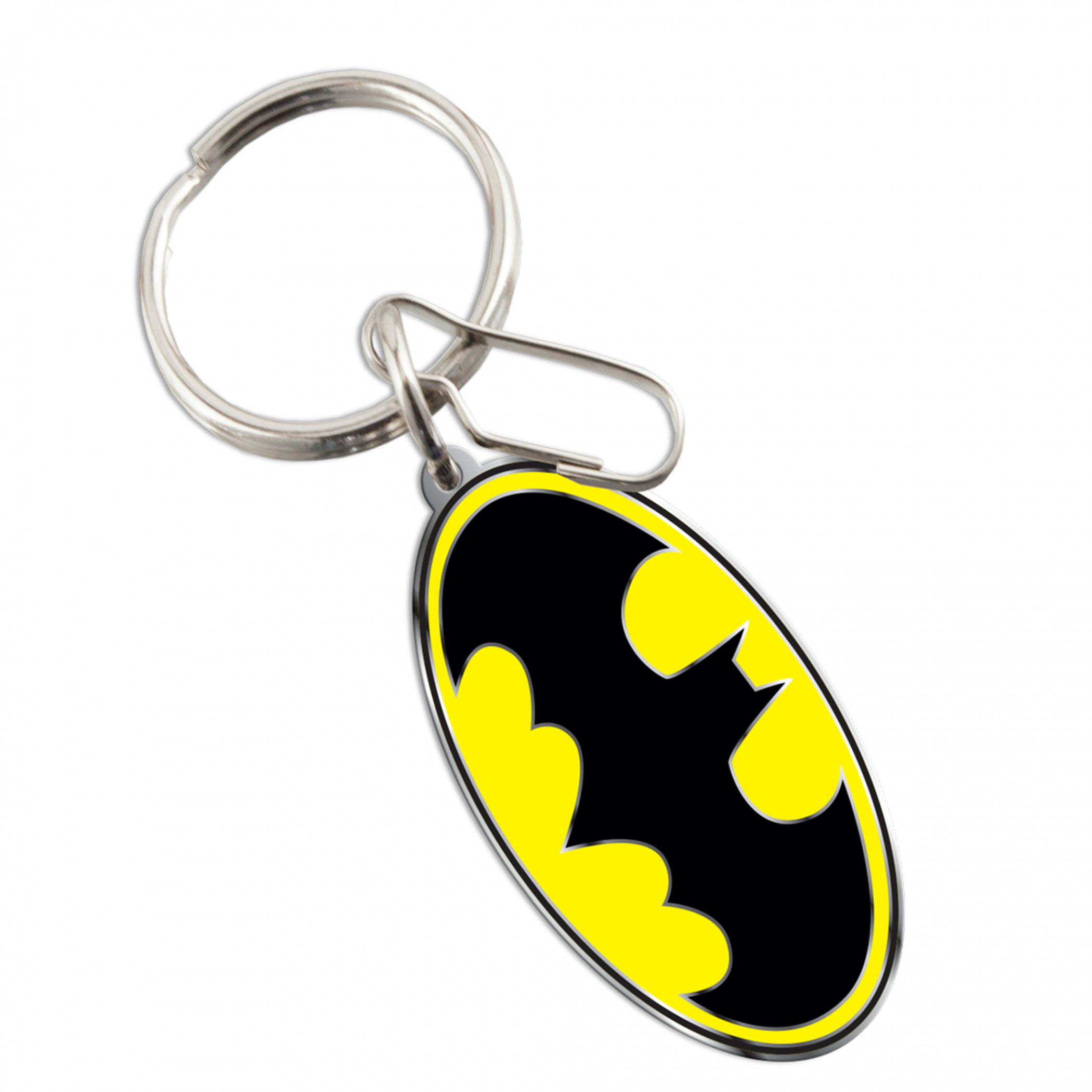 DC Comics Batman Classic Logo Enamel Keychain, Multi-Color