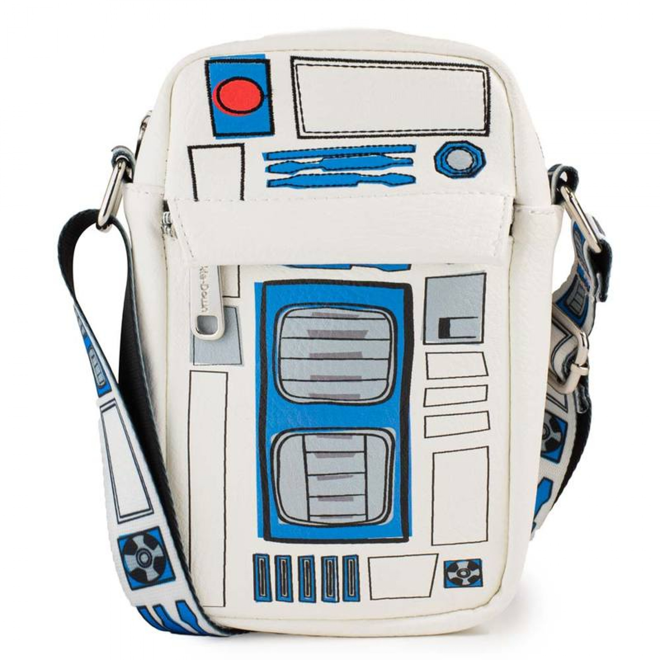 Star Wars R2-D2 Bounding Parts Crossbody Vegan Leather Bag, White