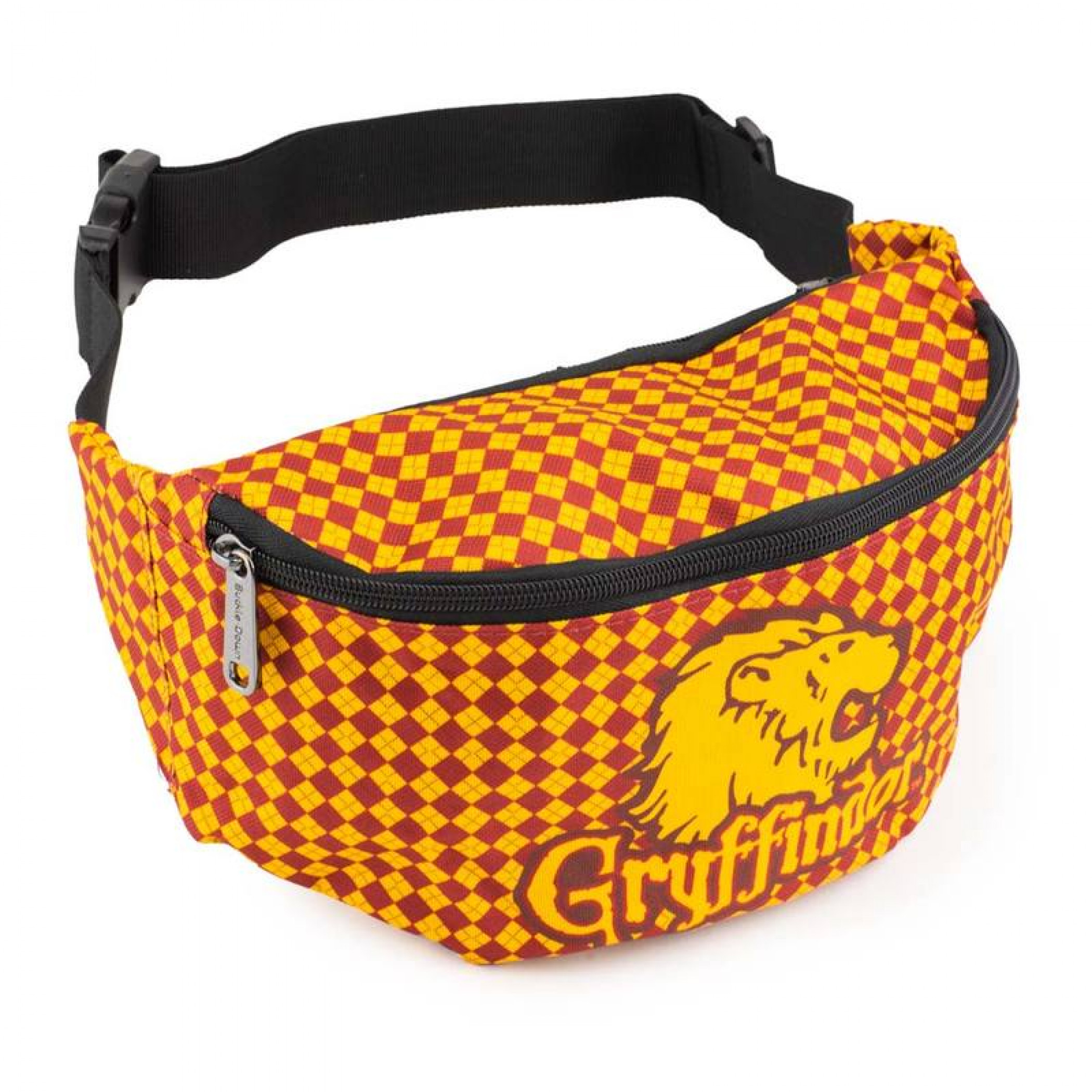 Harry Potter Gryffindor Lion with Shield Argyle Fanny Pack, Multi-Color