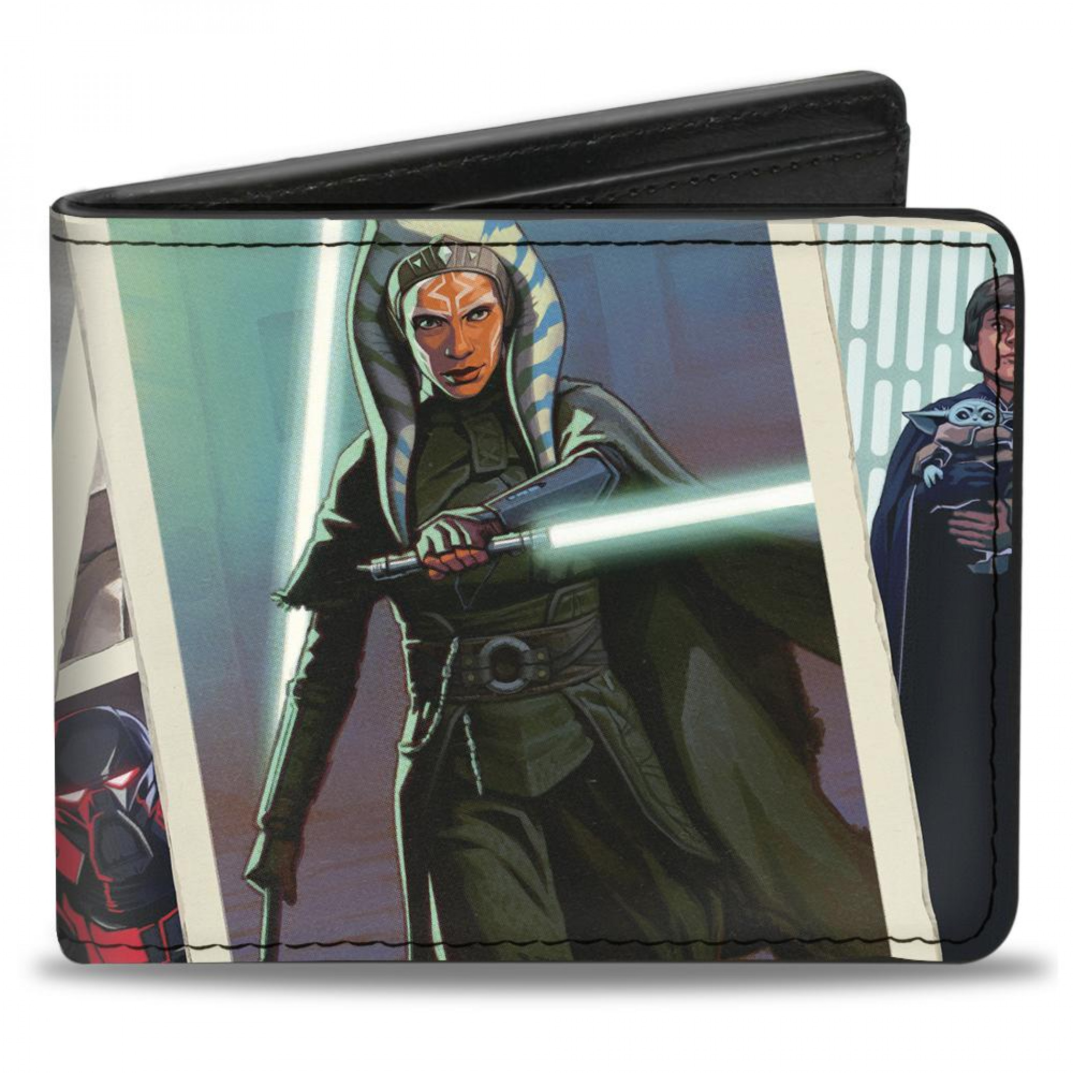 Star Wars The Mandalorian Scenes Collage Wallet, Black